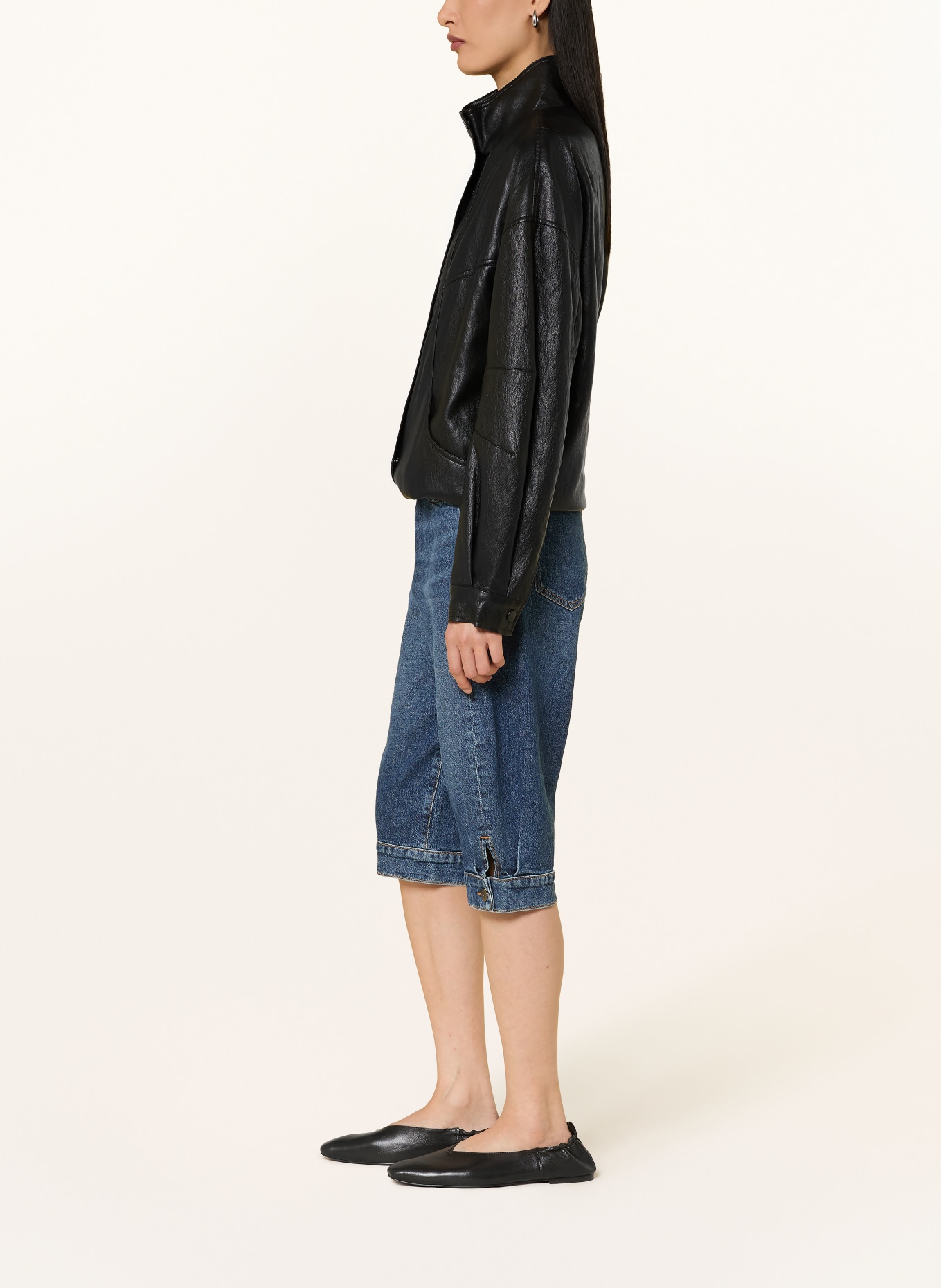 PNTS Jeans Bermuda Shorts THE MINI O: 23 DUNKELBLAU