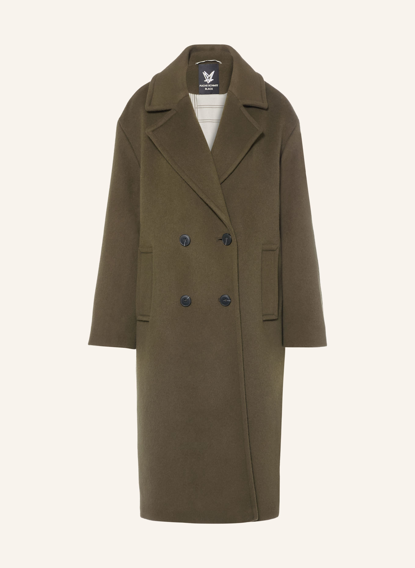 FUCHS SCHMITT Wollmantel BRISBANE: KHAKI