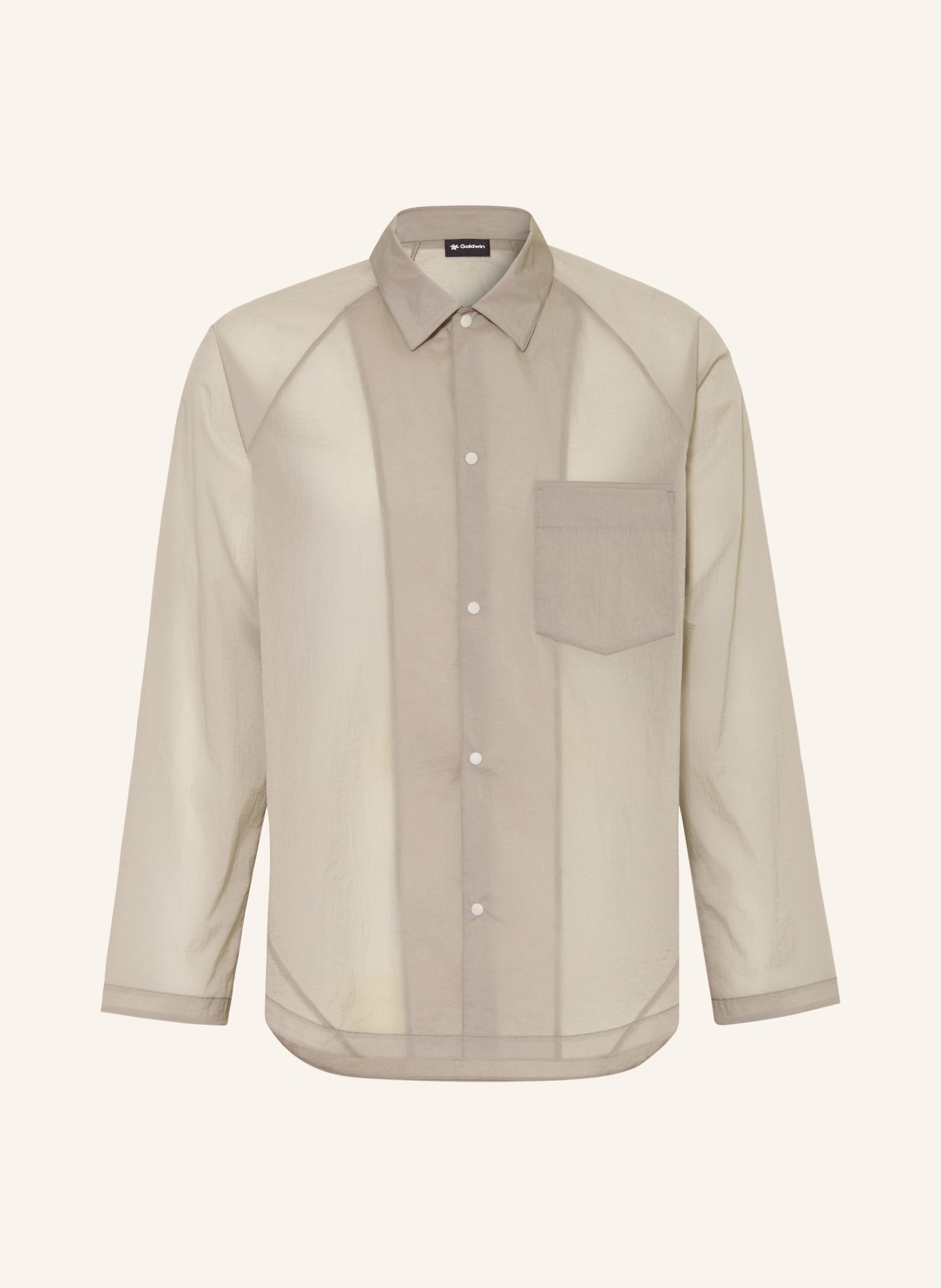 Goldwin Chemise SHEER NYLON WIND Comfort Fit: TAUPE