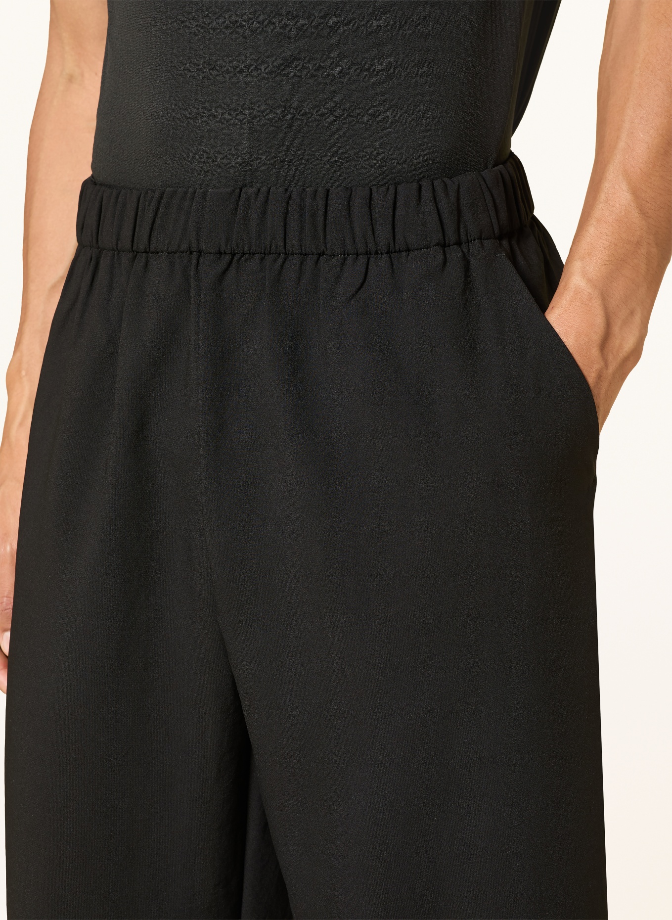 Goldwin Pantalon WIDE ANKLE EASY: NOIR
