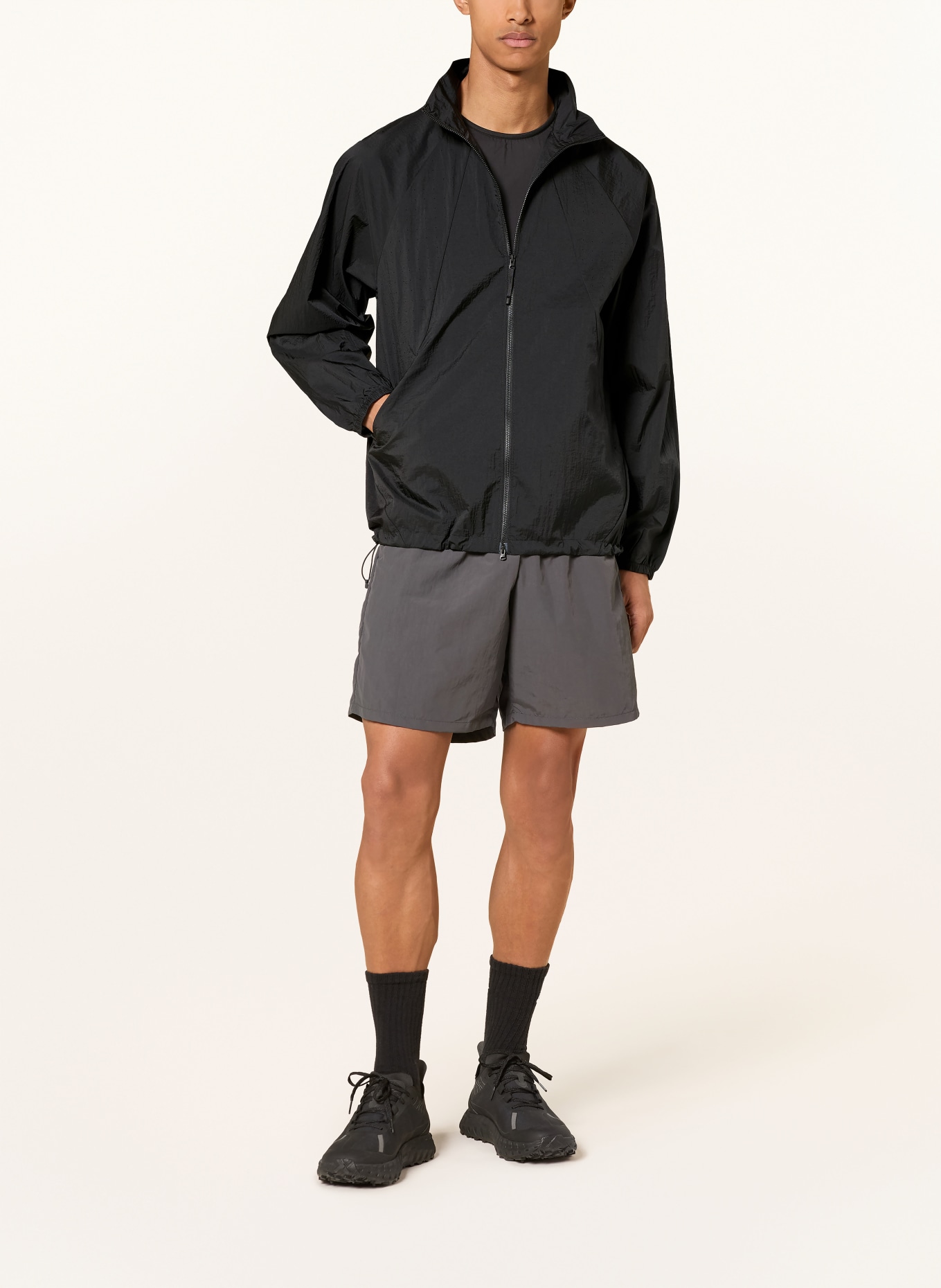 Goldwin Veste fonctionnelle SHEER NYLON: NOIR