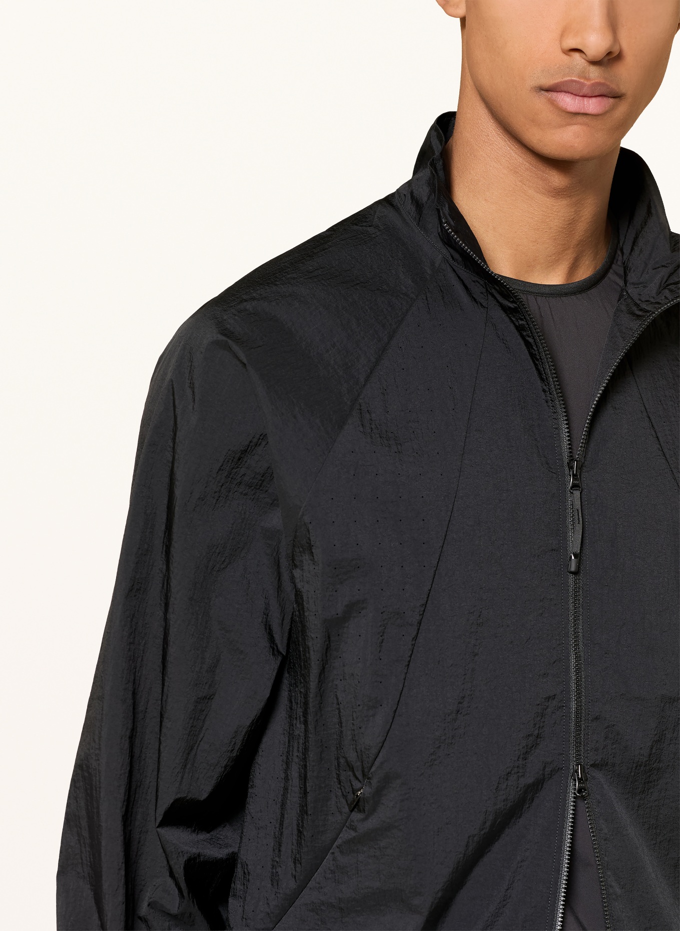 Goldwin Veste fonctionnelle SHEER NYLON: NOIR