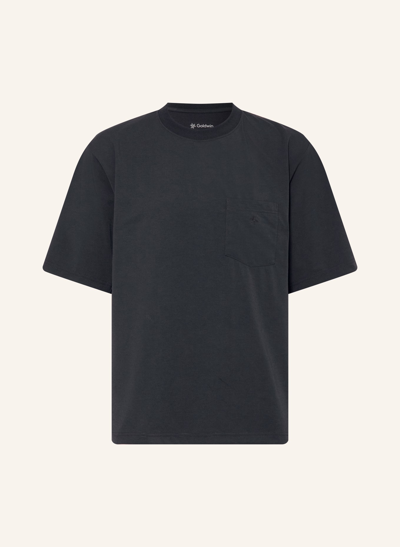 Goldwin T-Shirt OVERSIZED POCKET: SCHWARZ