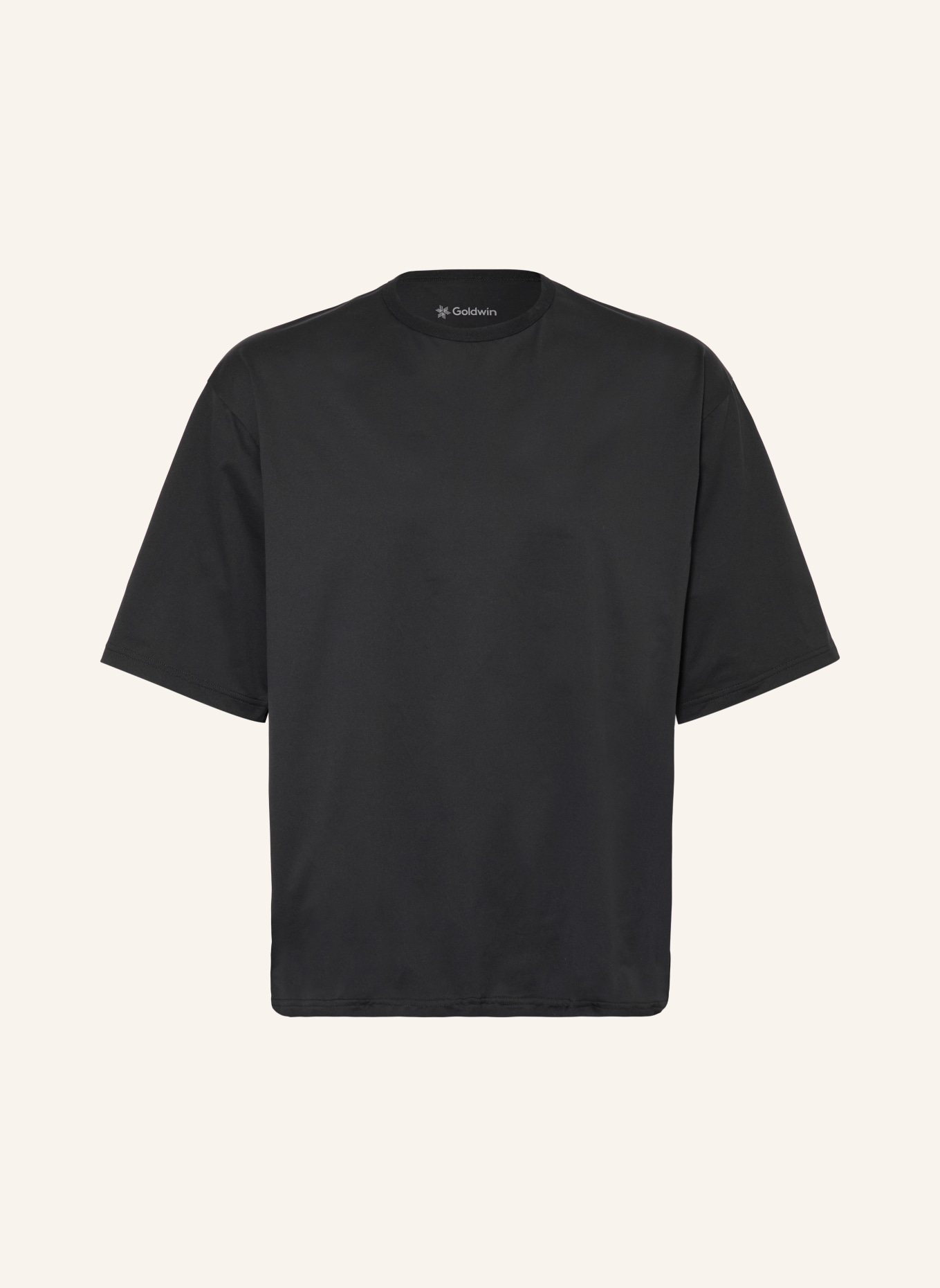 Goldwin T-Shirt HIGH GAUGE SHIRRING: SCHWARZ
