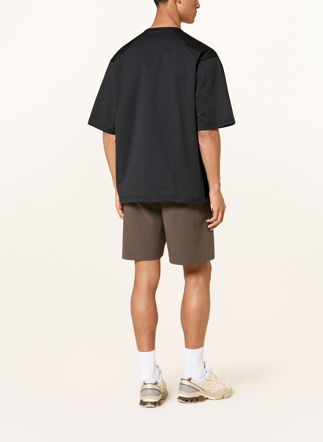 Goldwin T-Shirt HIGH GAUGE SHIRRING: SCHWARZ
