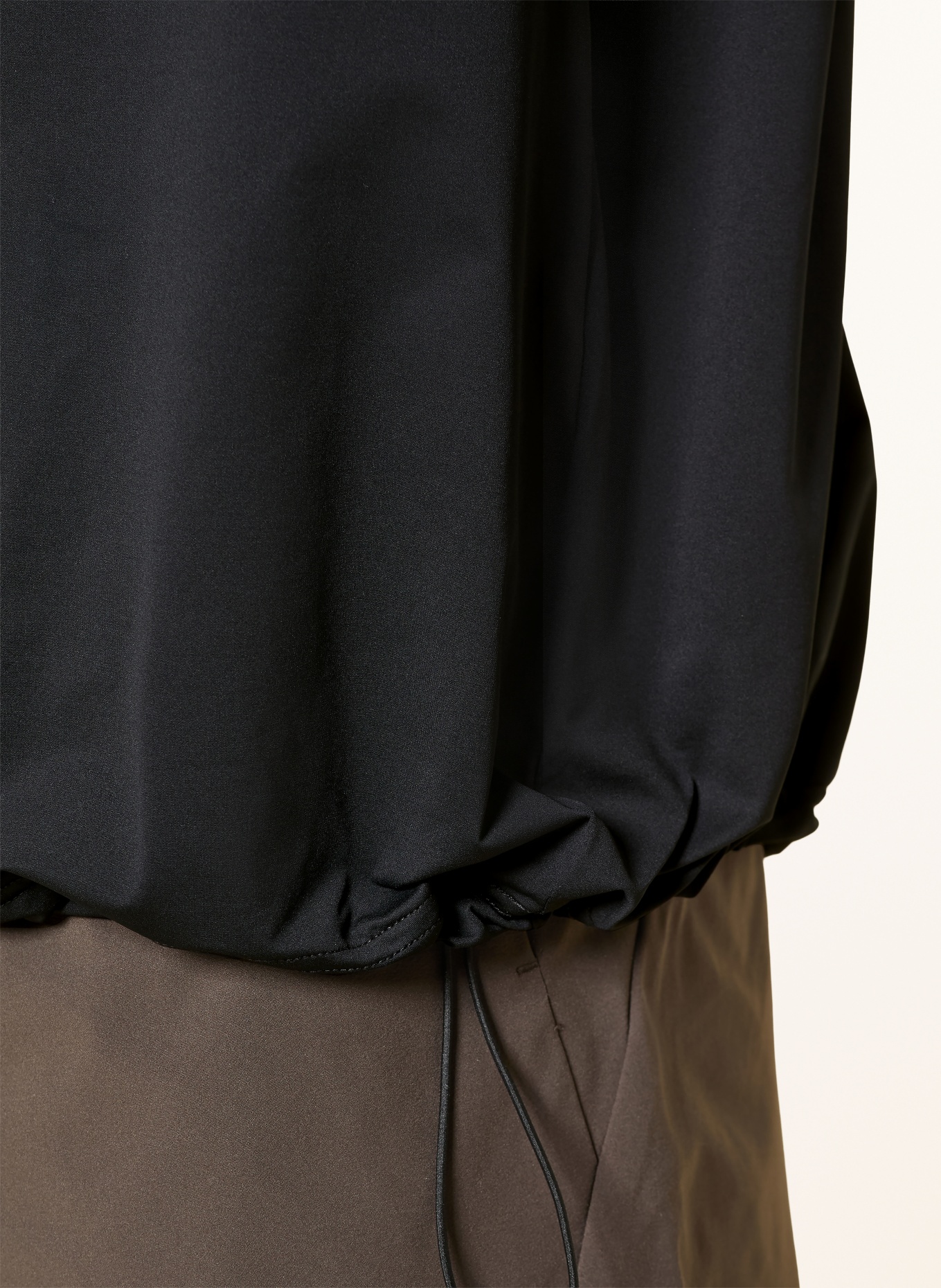 Goldwin T-Shirt HIGH GAUGE SHIRRING: SCHWARZ