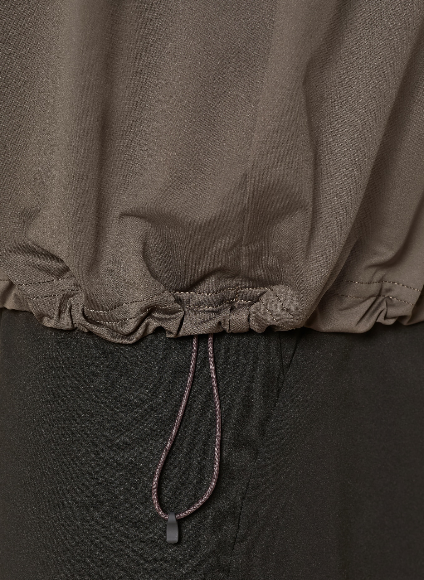 Goldwin T-Shirt HIGH GAUGE SHIRRING: BRAUN
