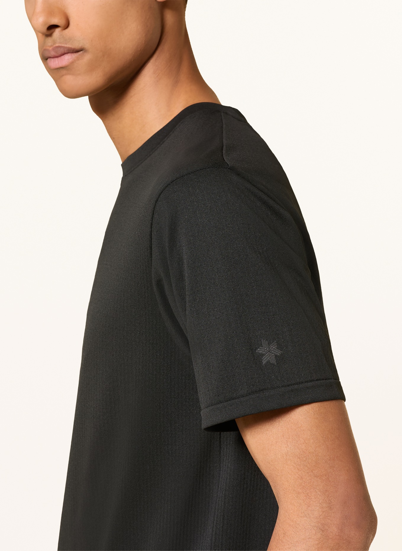 Goldwin T-Shirt CONVEXITY DRY: SCHWARZ