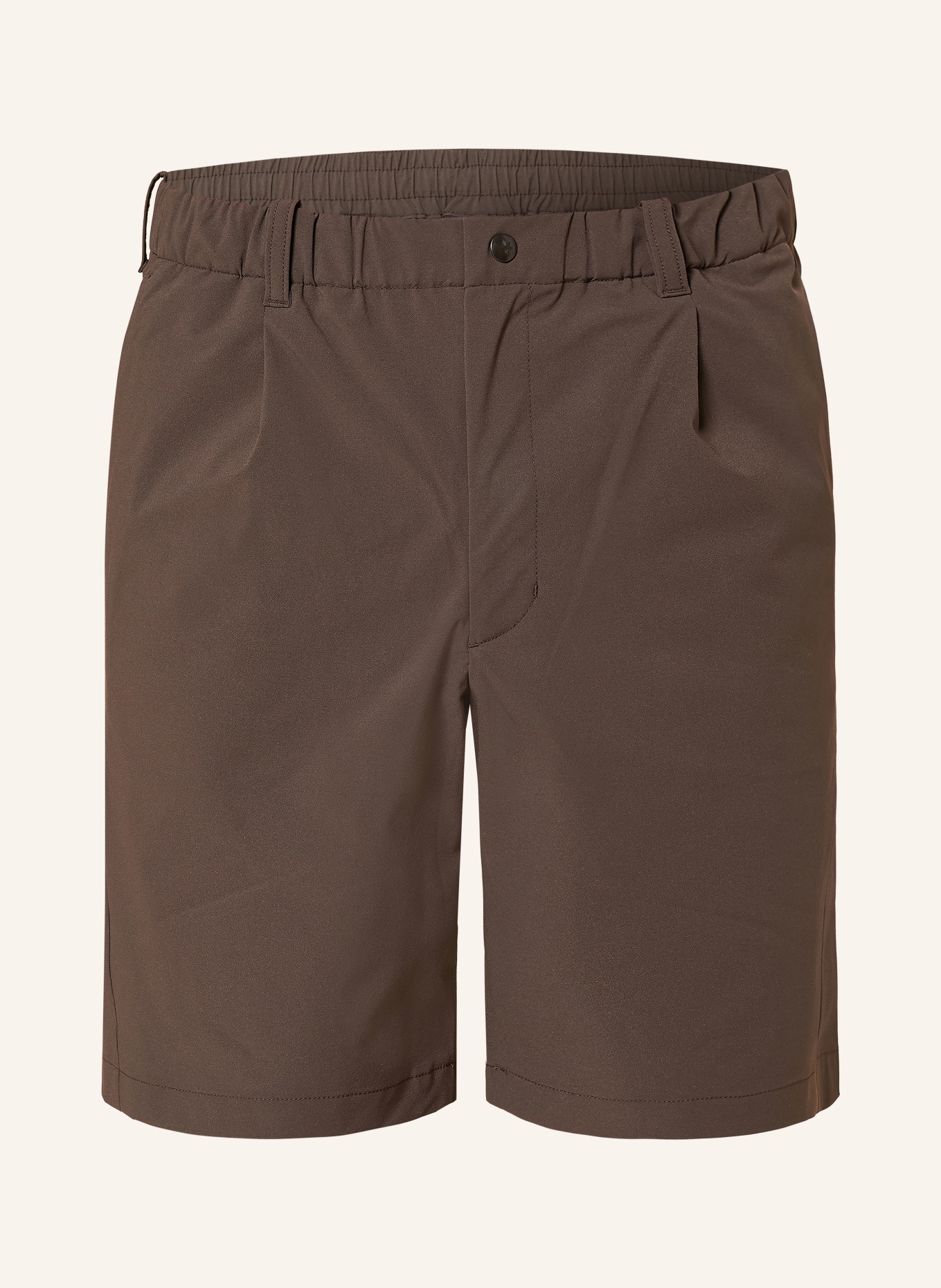 Goldwin Šortky ONE TUCK LIGHT: HNĚDÁ