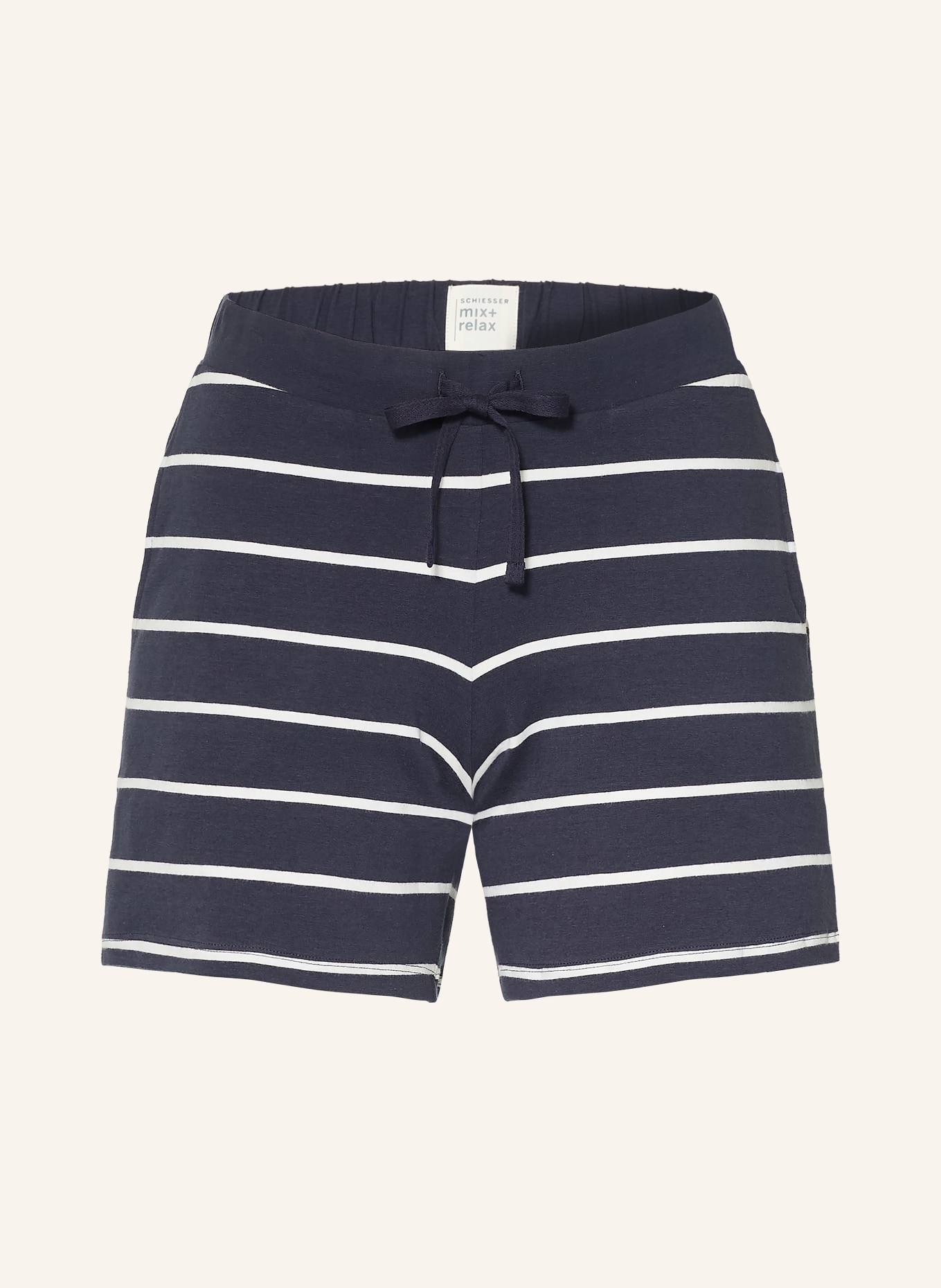 SCHIESSER Schlafshorts MIX + RELAX: DUNKELBLAU / WEISS