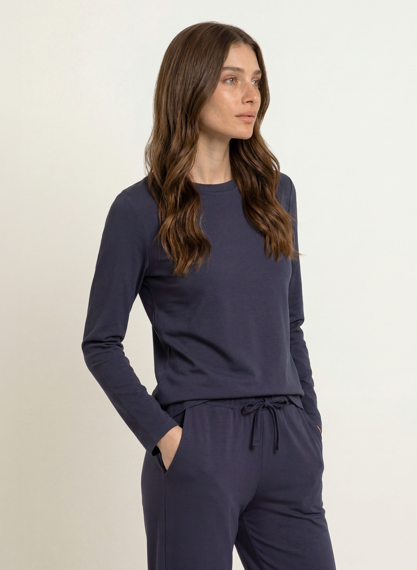 SCHIESSER Schlafshirt MIX + RELAX: DUNKELBLAU