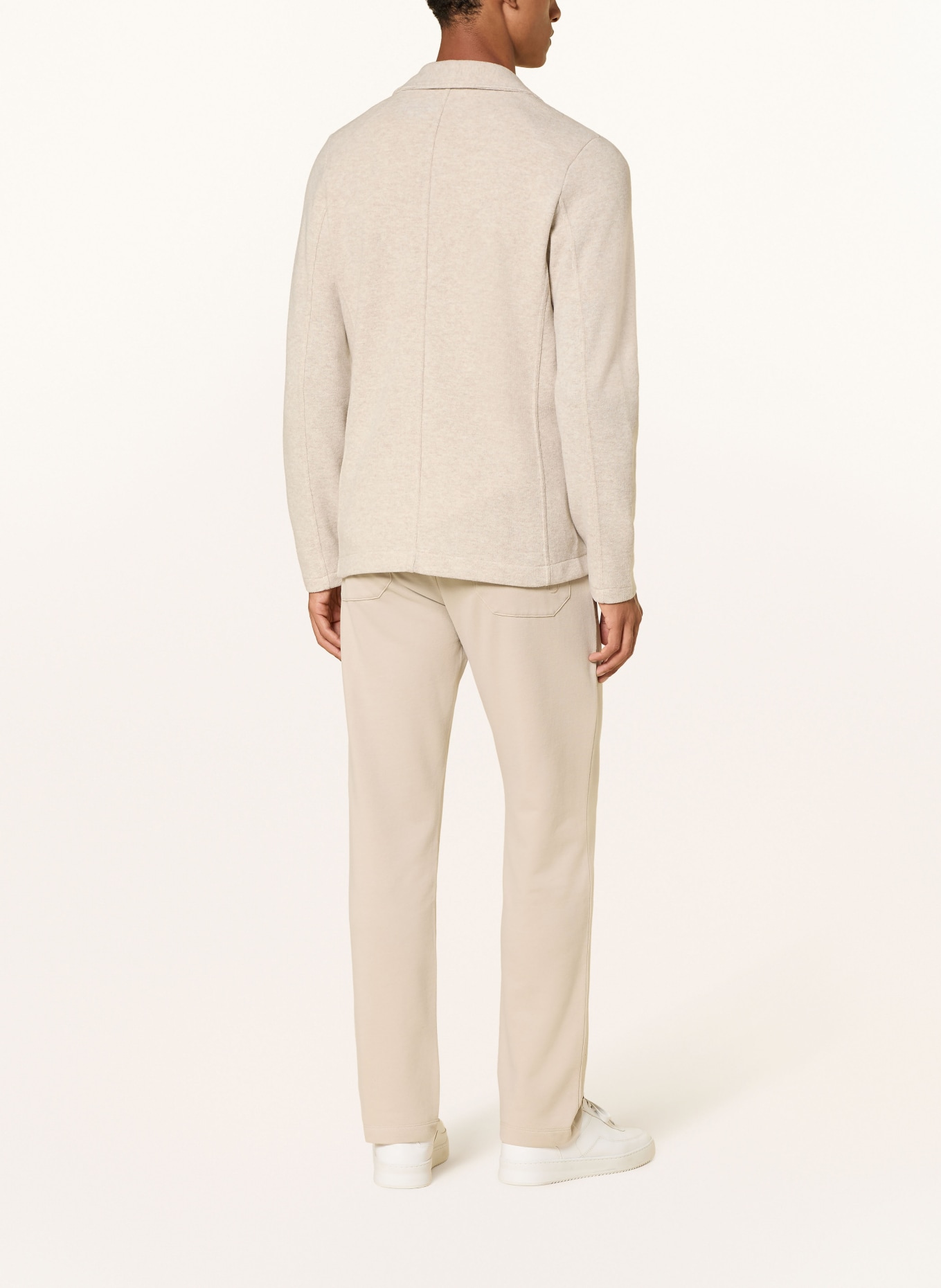Juvia Gebreid colbert, slim fit: BEIGE