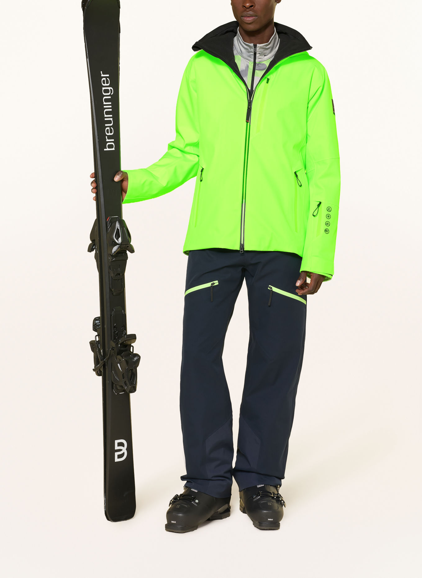 FIRE+ICE Ski-jas EASON3-T: NEONGROEN