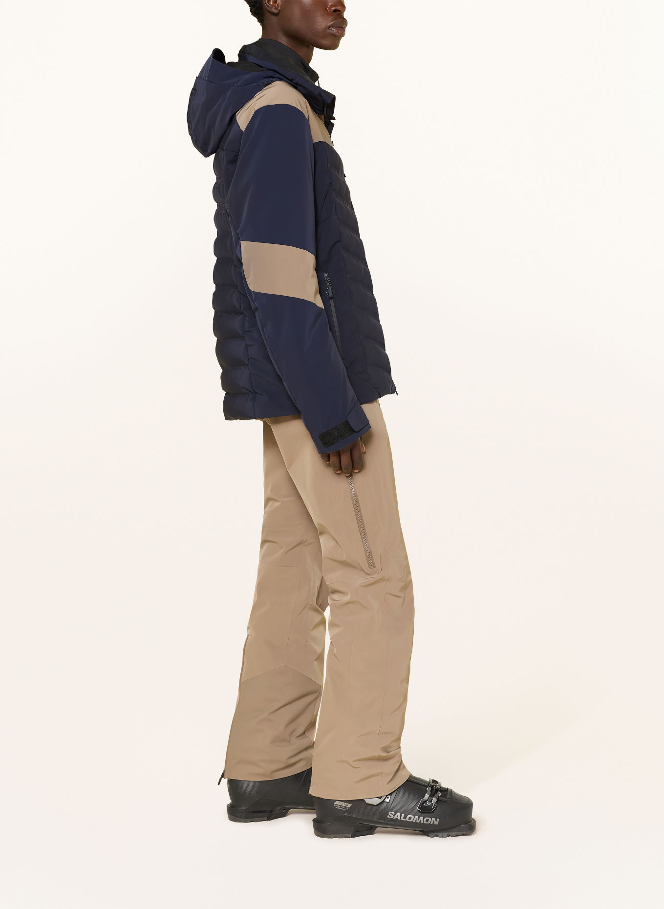 FIRE+ICE Ski-jas RADEK: DONKERBLAUW / BEIGE