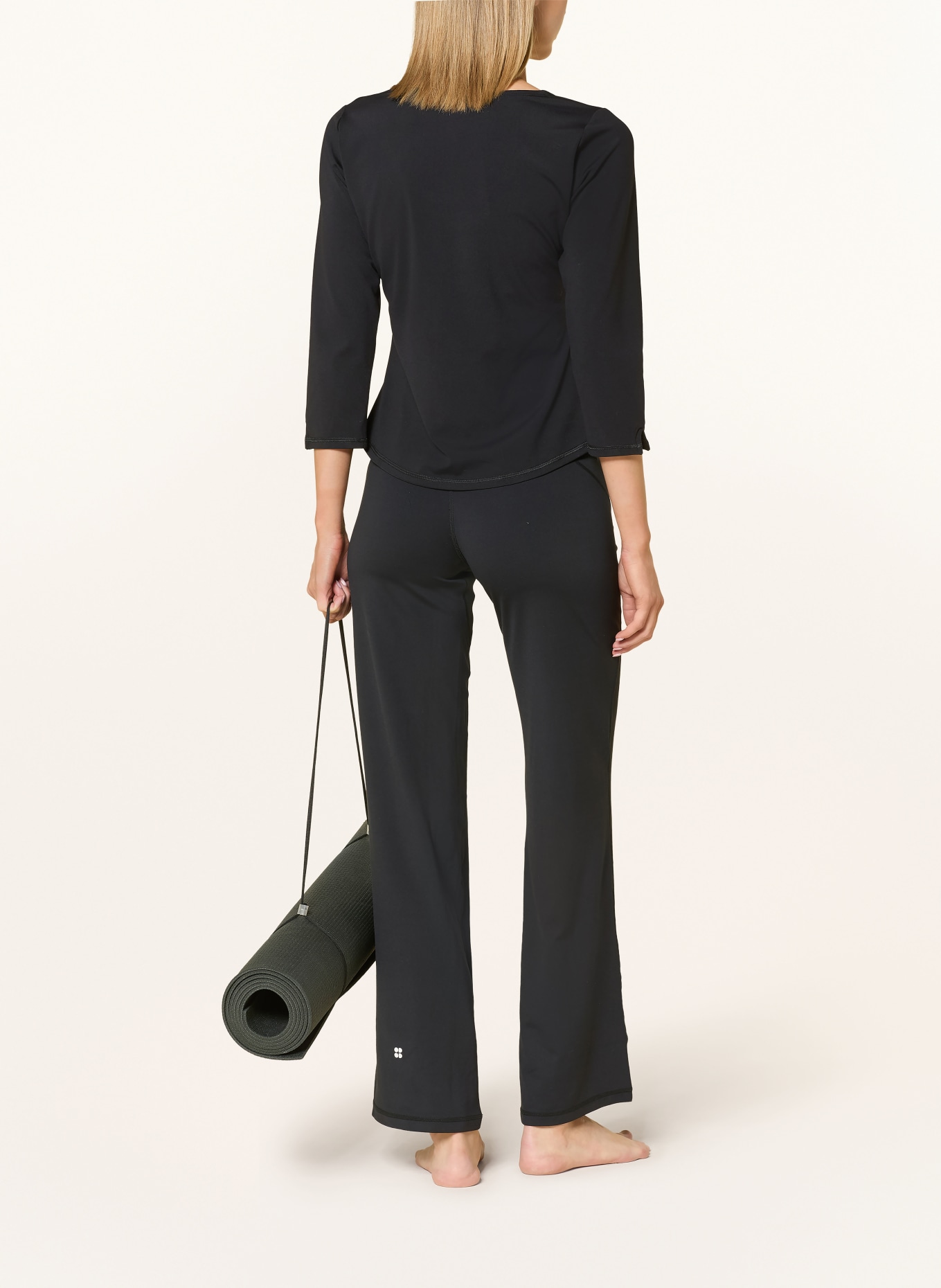 Sweaty Betty Shirt ULTIMATE STUDIO mit 3/4-Arm: SCHWARZ