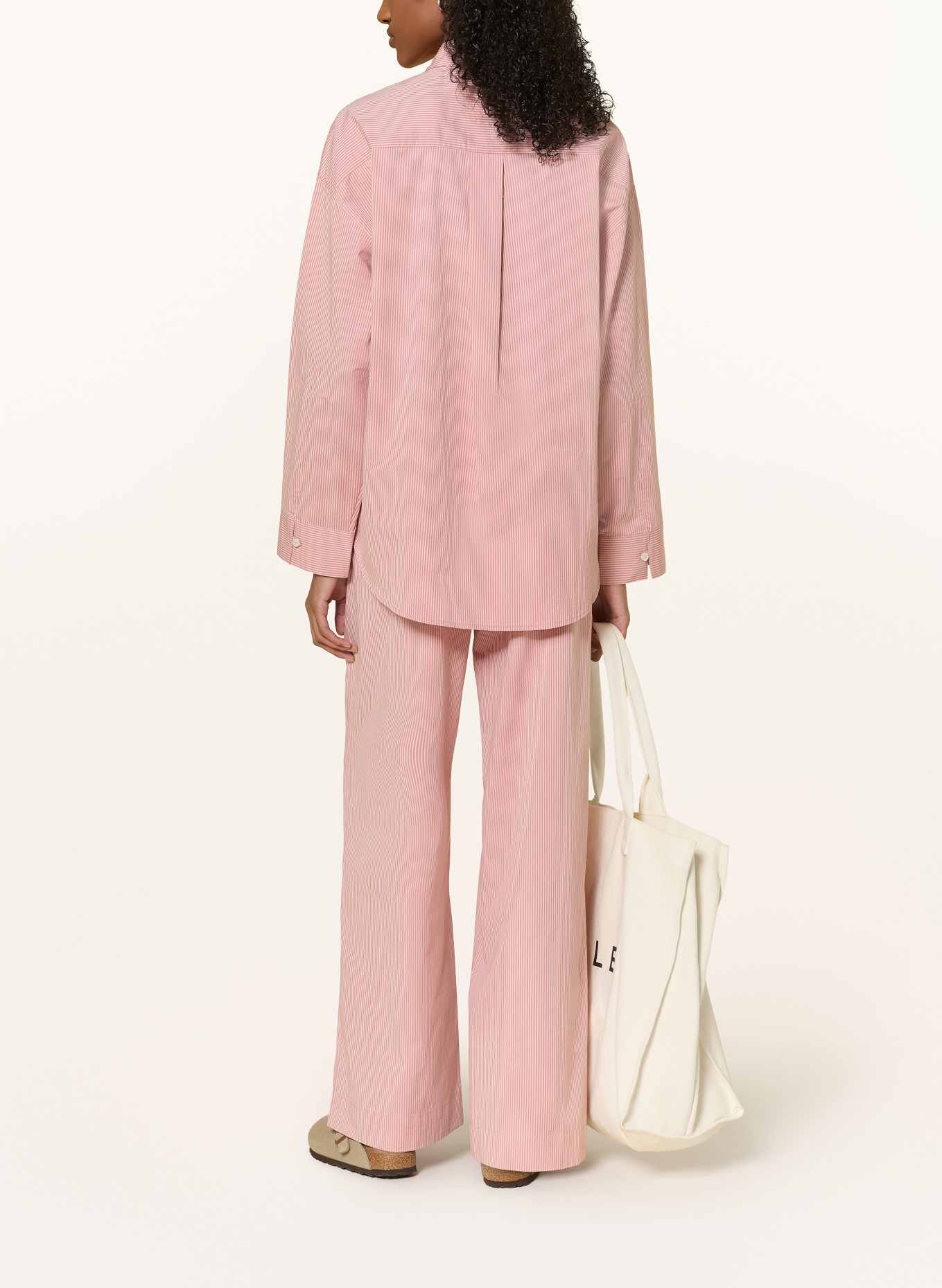 Sweaty Betty SUMMER STRIPE Pants: WHITE / PINK