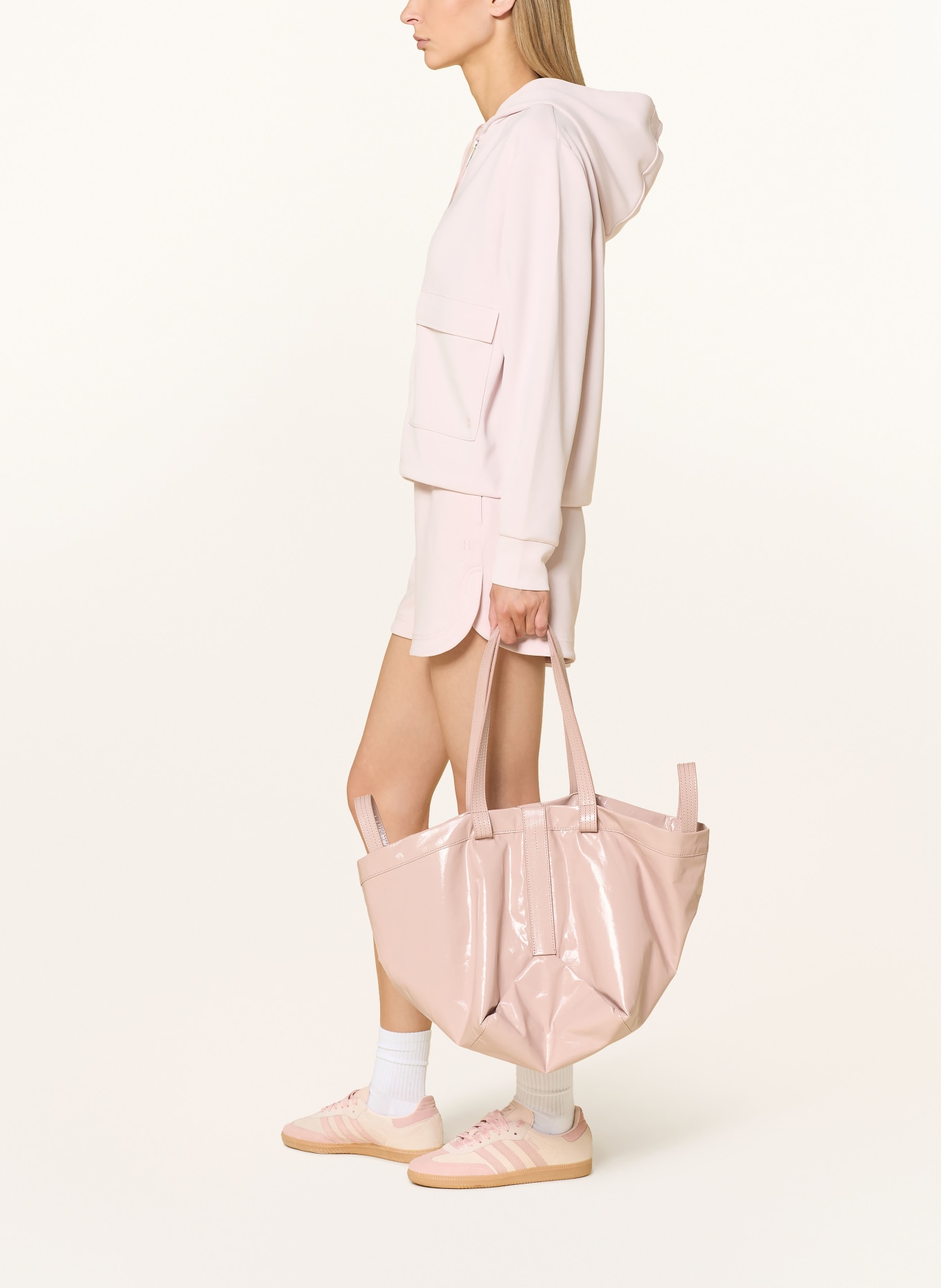 Sweaty Betty Sweatshirt Jacket SAND WASH CLOUDWEIGHT: LIGHT PINK