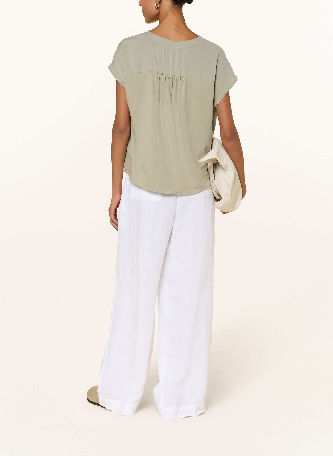 OPUS SAWOKO Blouse Shirt: LIGHT GREEN