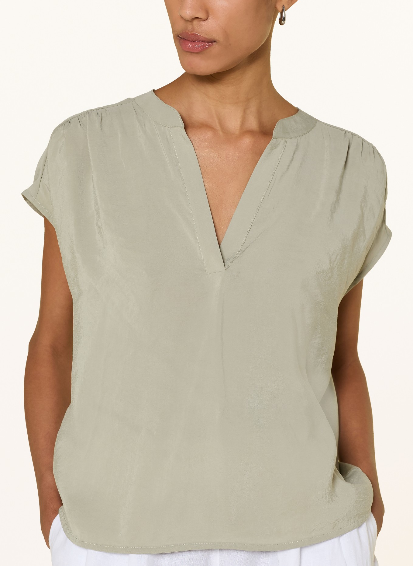 OPUS SAWOKO Blouse Shirt: LIGHT GREEN