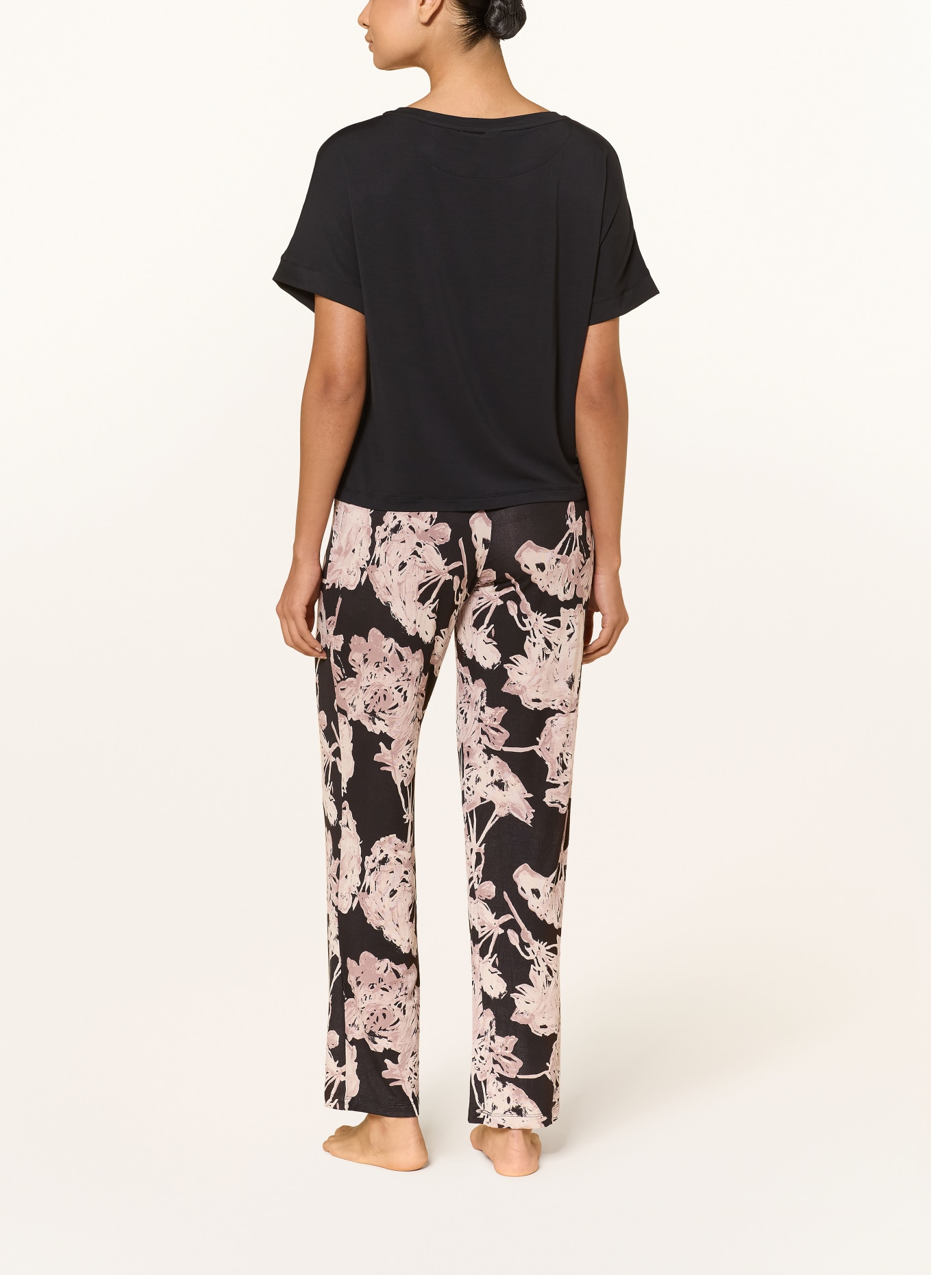BOSS ESSENCE Pajamas: BLACK / DUSKY PINK