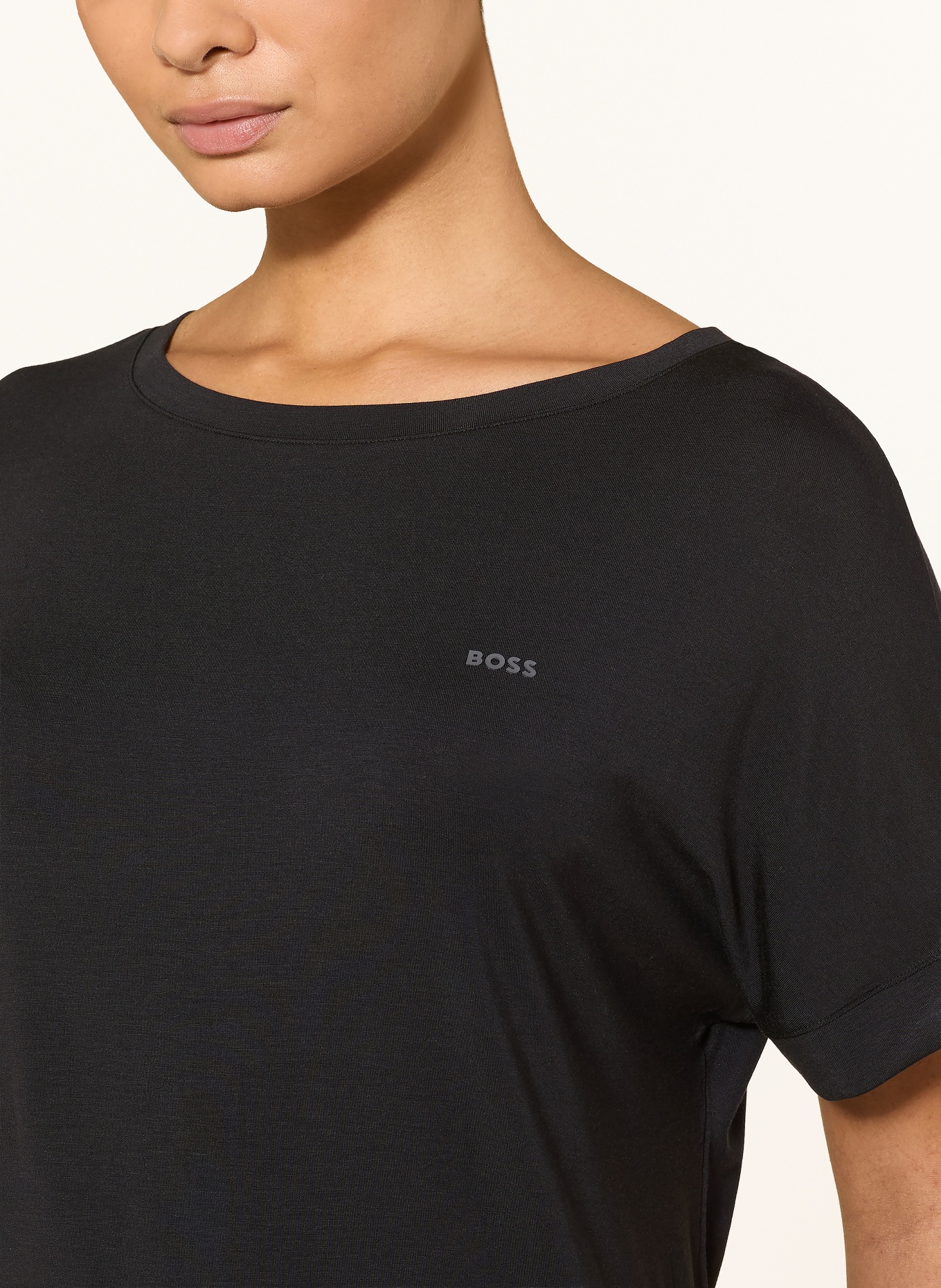 BOSS ESSENCE Pajamas: BLACK / DUSKY PINK