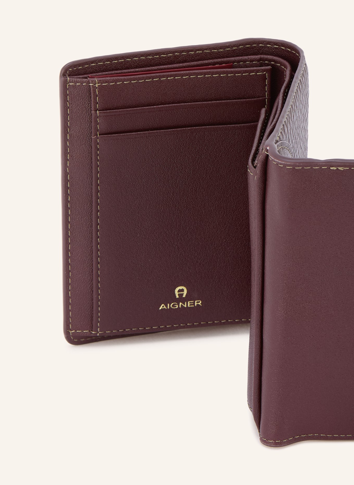 AIGNER Portemonnee DEBORAH: DONKERROOD