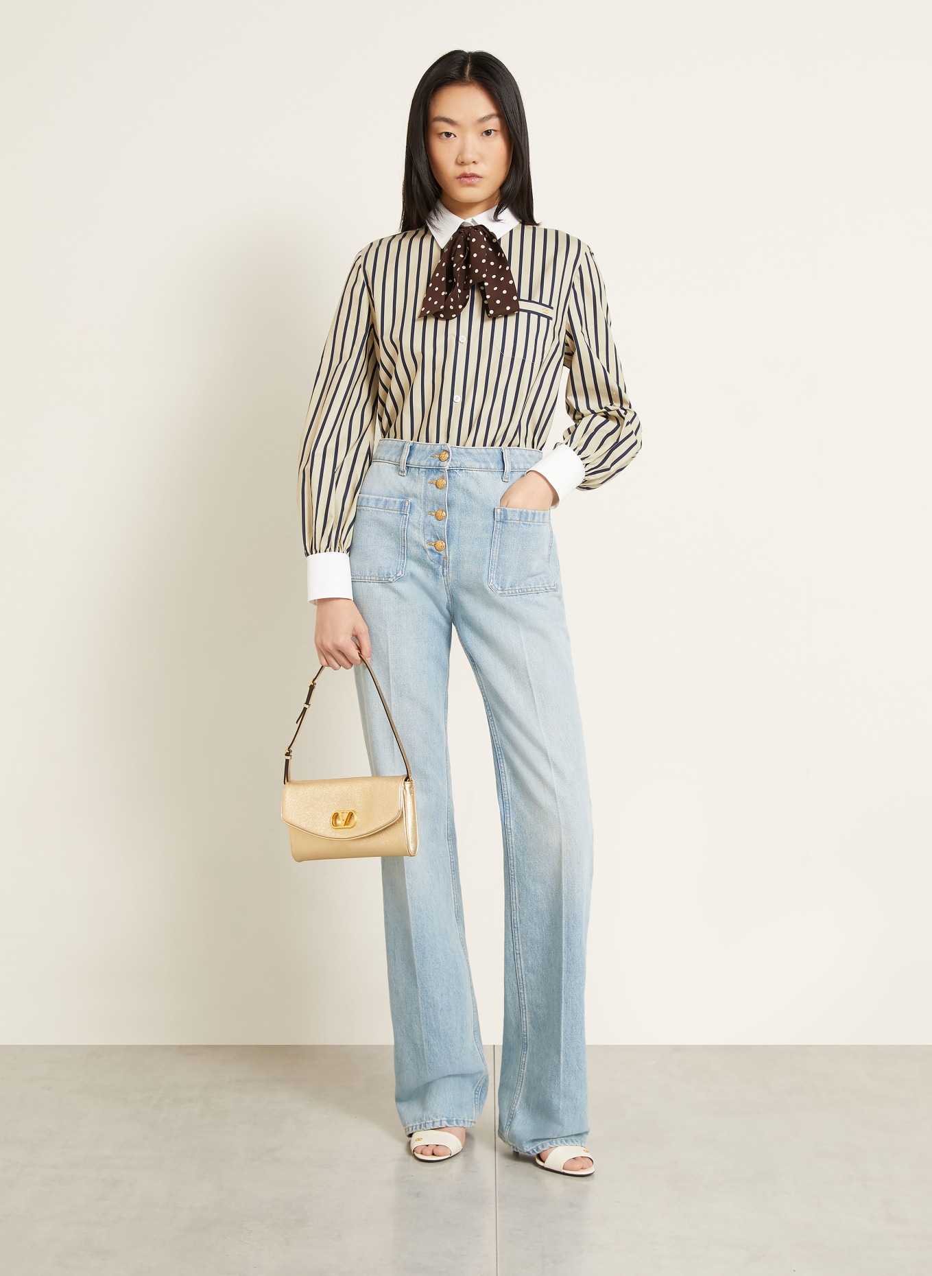 VALENTINO GARAVANI Clutch DEVAIN: GULD
