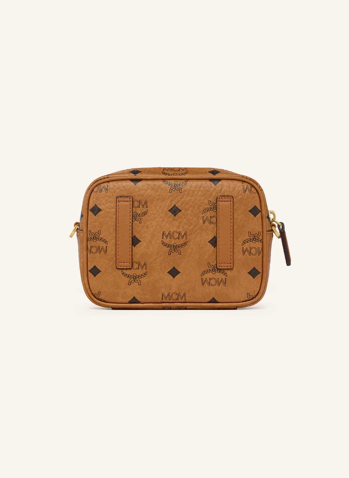 MCM Umhängetasche AREN EXTRA MINI: COGNAC / GOLD / SCHWARZ