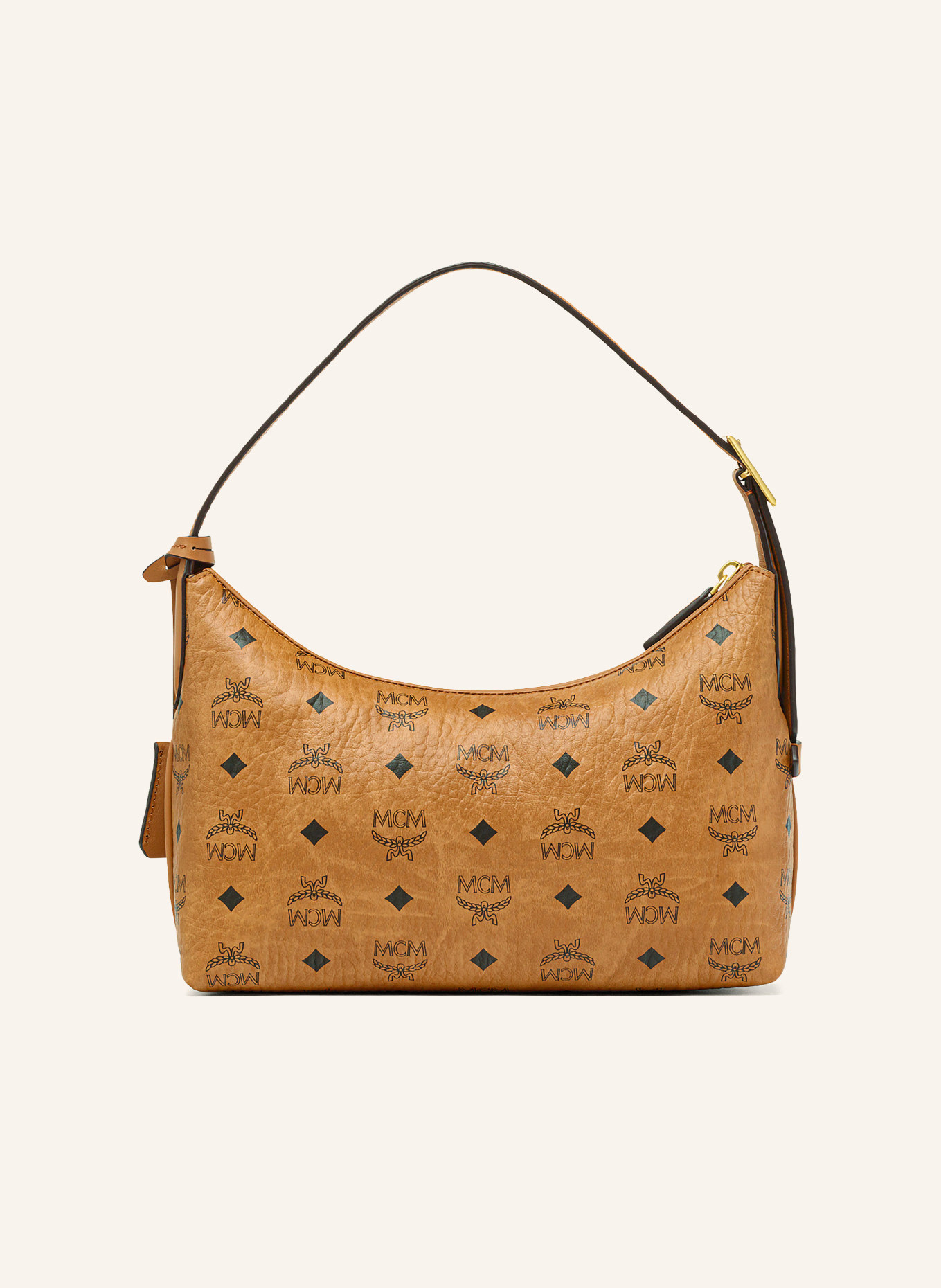 MCM AREN VI Shoulder Bag: COGNAC