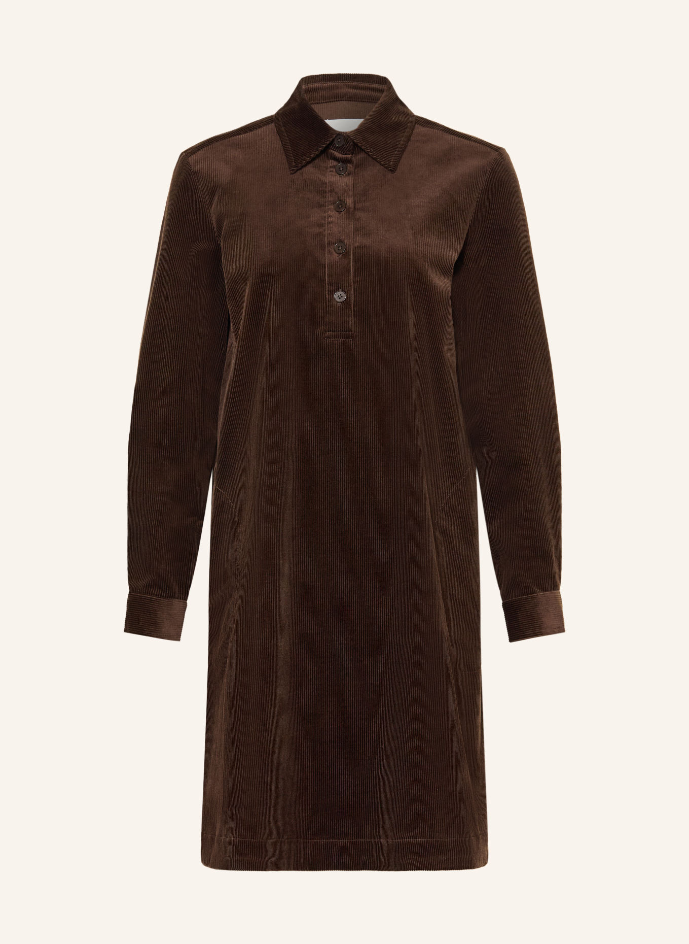 Part Two Hemdblusenkleid CORINTHAPW aus Cord: DUNKELBRAUN