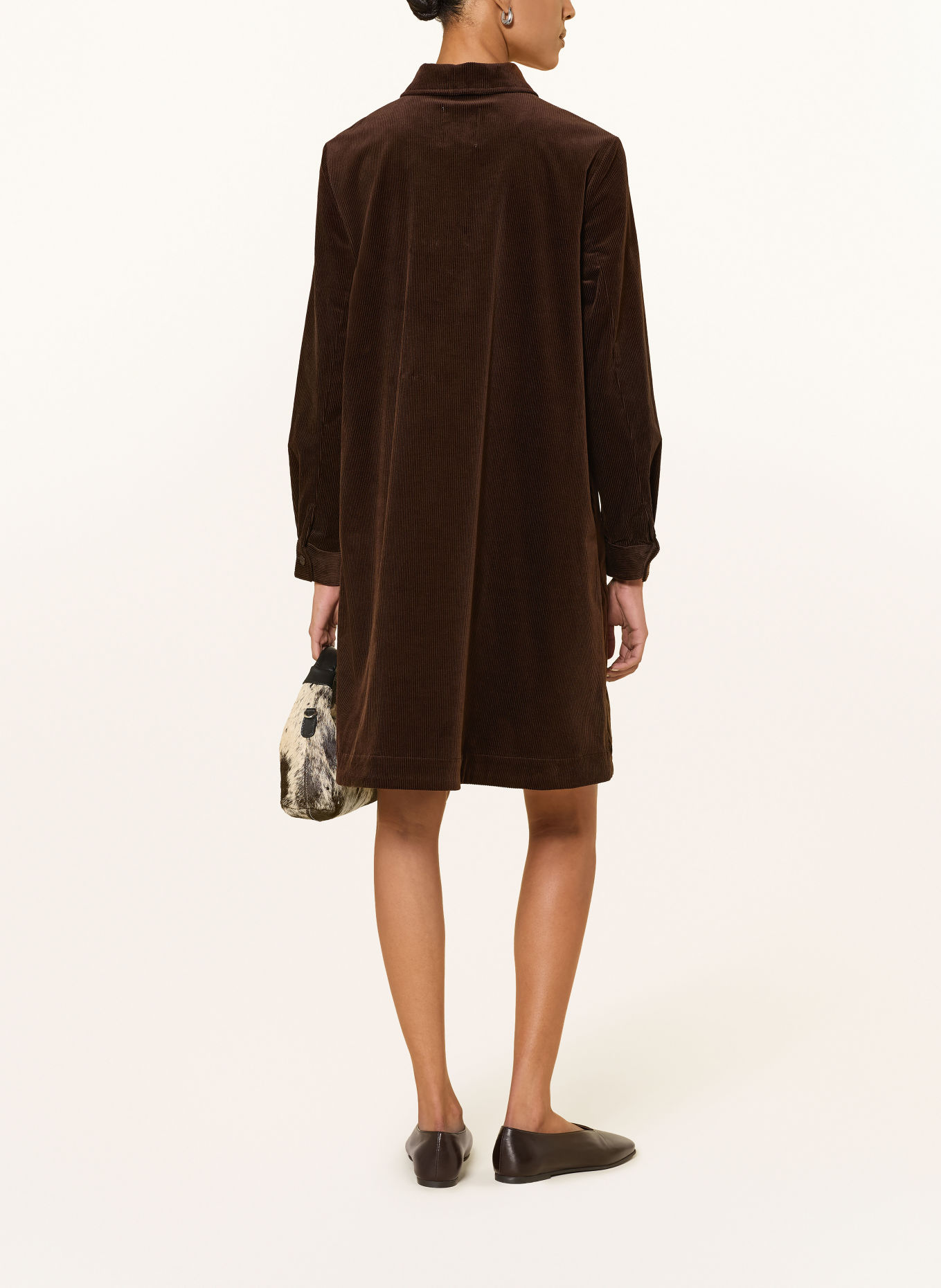 Part Two Hemdblusenkleid CORINTHAPW aus Cord: DUNKELBRAUN