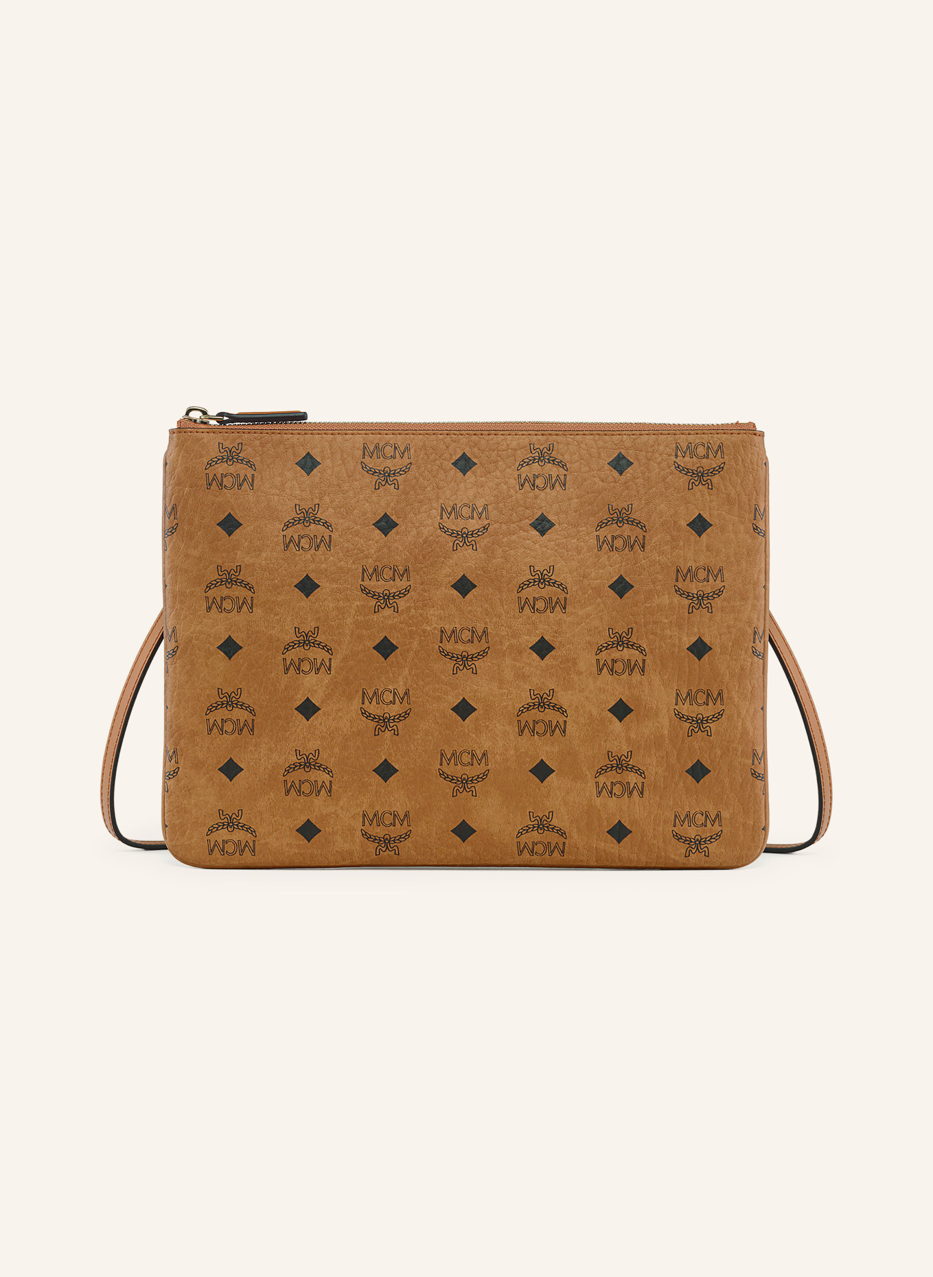 MCM Pouch AREN VISETOS: CAMEL / GOLD / SCHWARZ