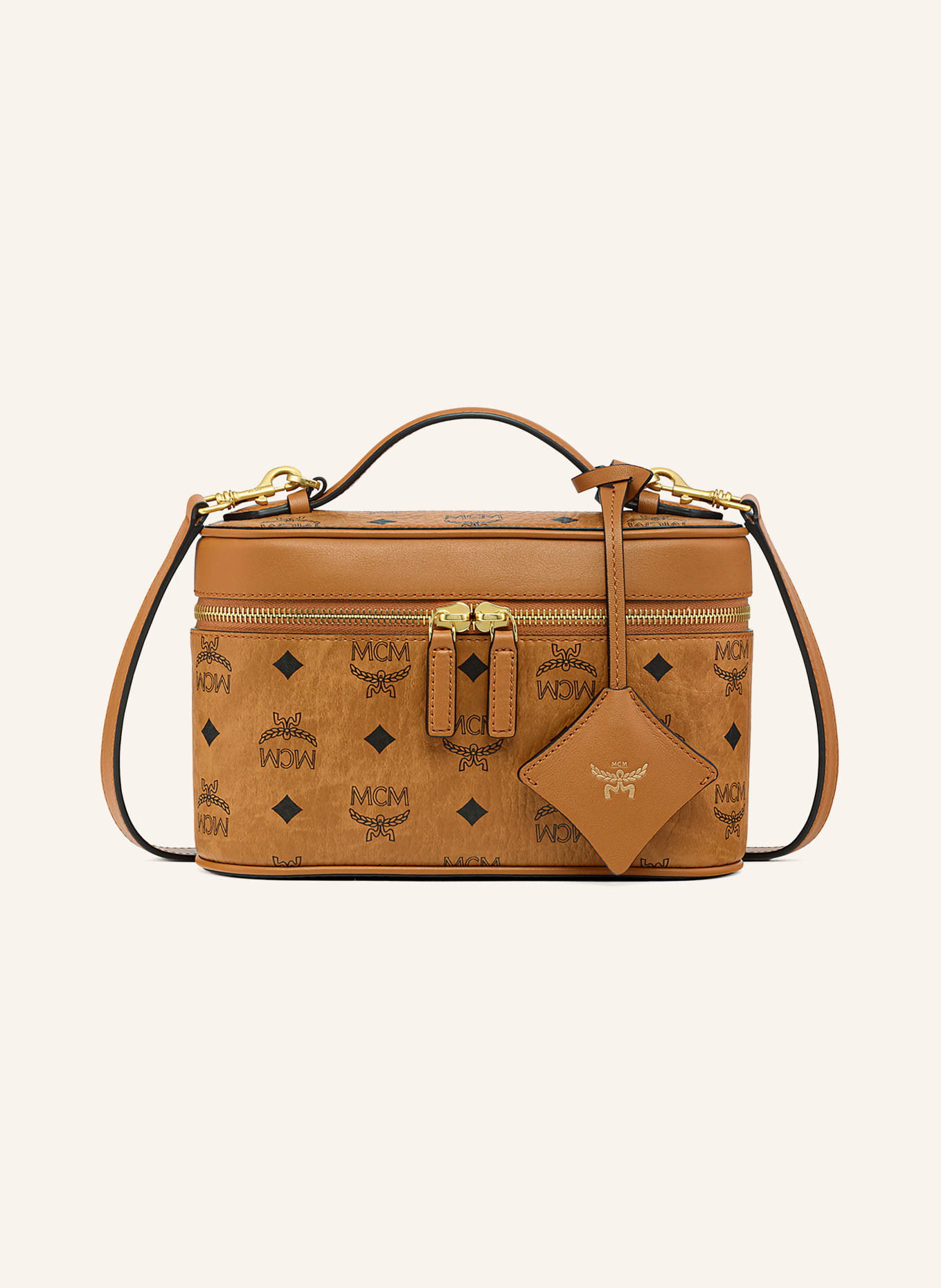 MCM Schoudertas AREN: BRUIN / GOUD