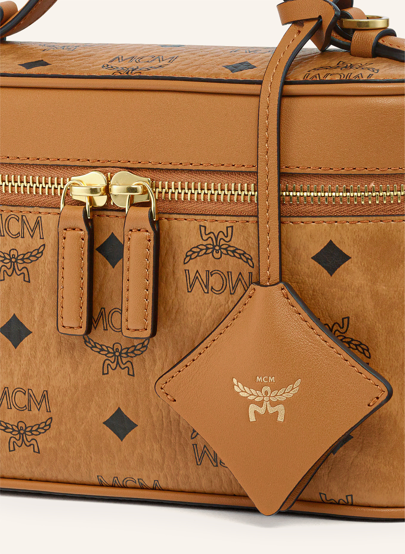 MCM Schoudertas AREN: BRUIN / GOUD