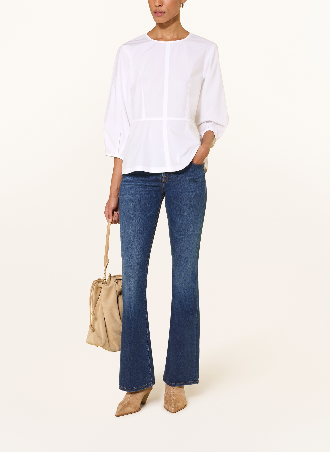 Part Two Blouse CHARINAPW met 3/4-mouwen: WIT