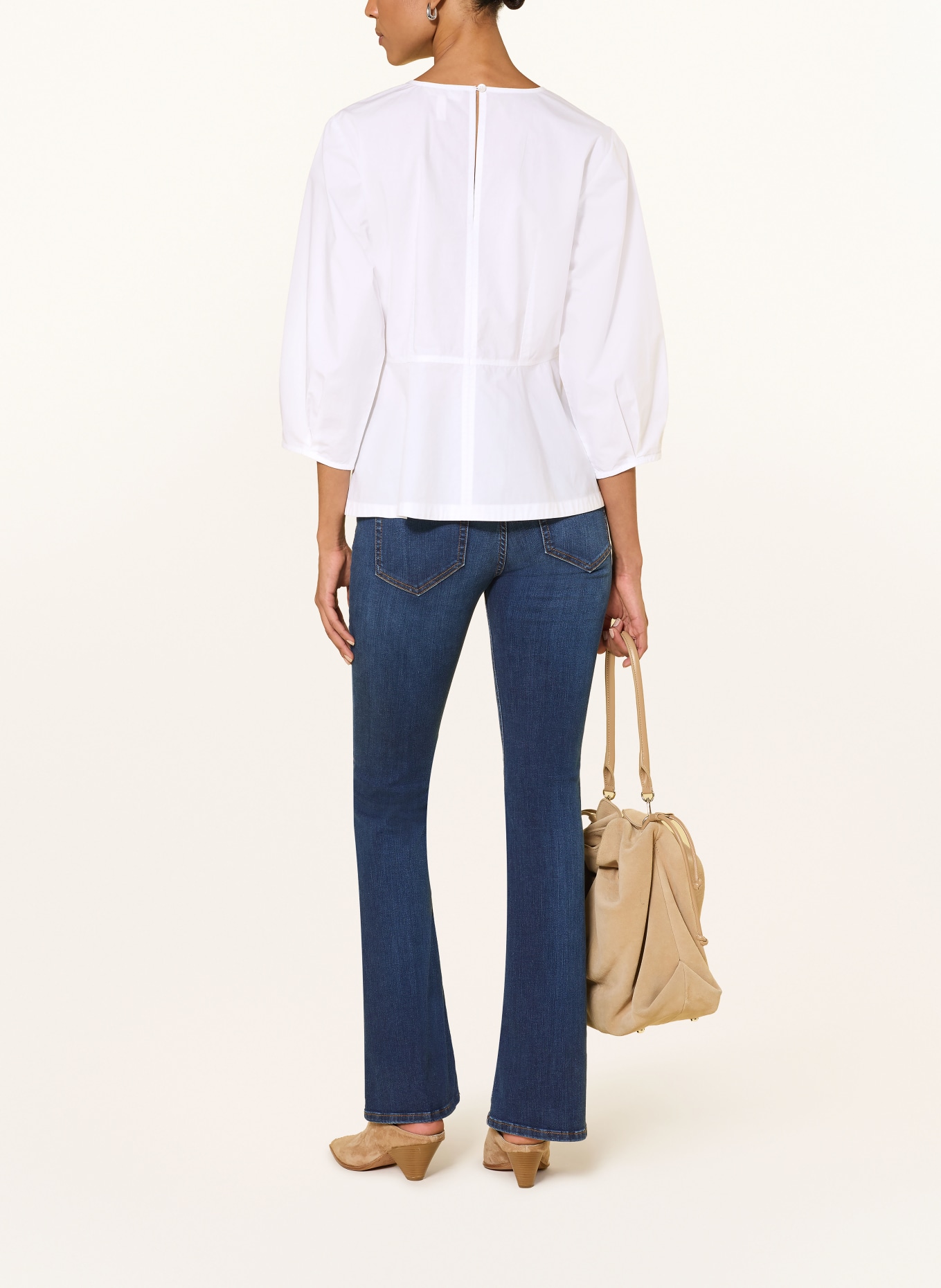 Part Two Blouse CHARINAPW met 3/4-mouwen: WIT