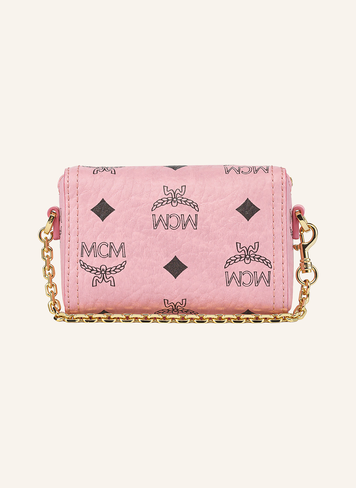 MCM Breloczek DIAMANT 3D: RÓŻOWY / ZŁOTY