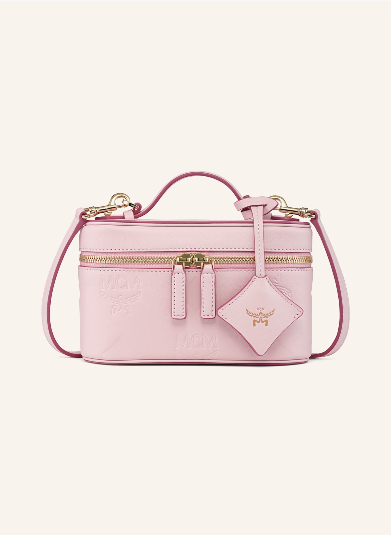 MCM Schoudertas AREN MINI: ROSE CLAIR
