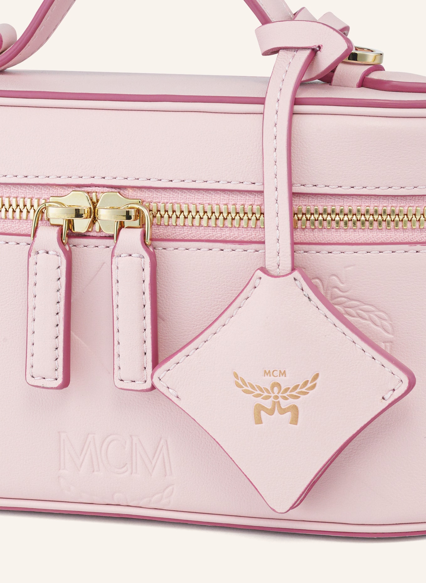 MCM Schoudertas AREN MINI: ROSE CLAIR