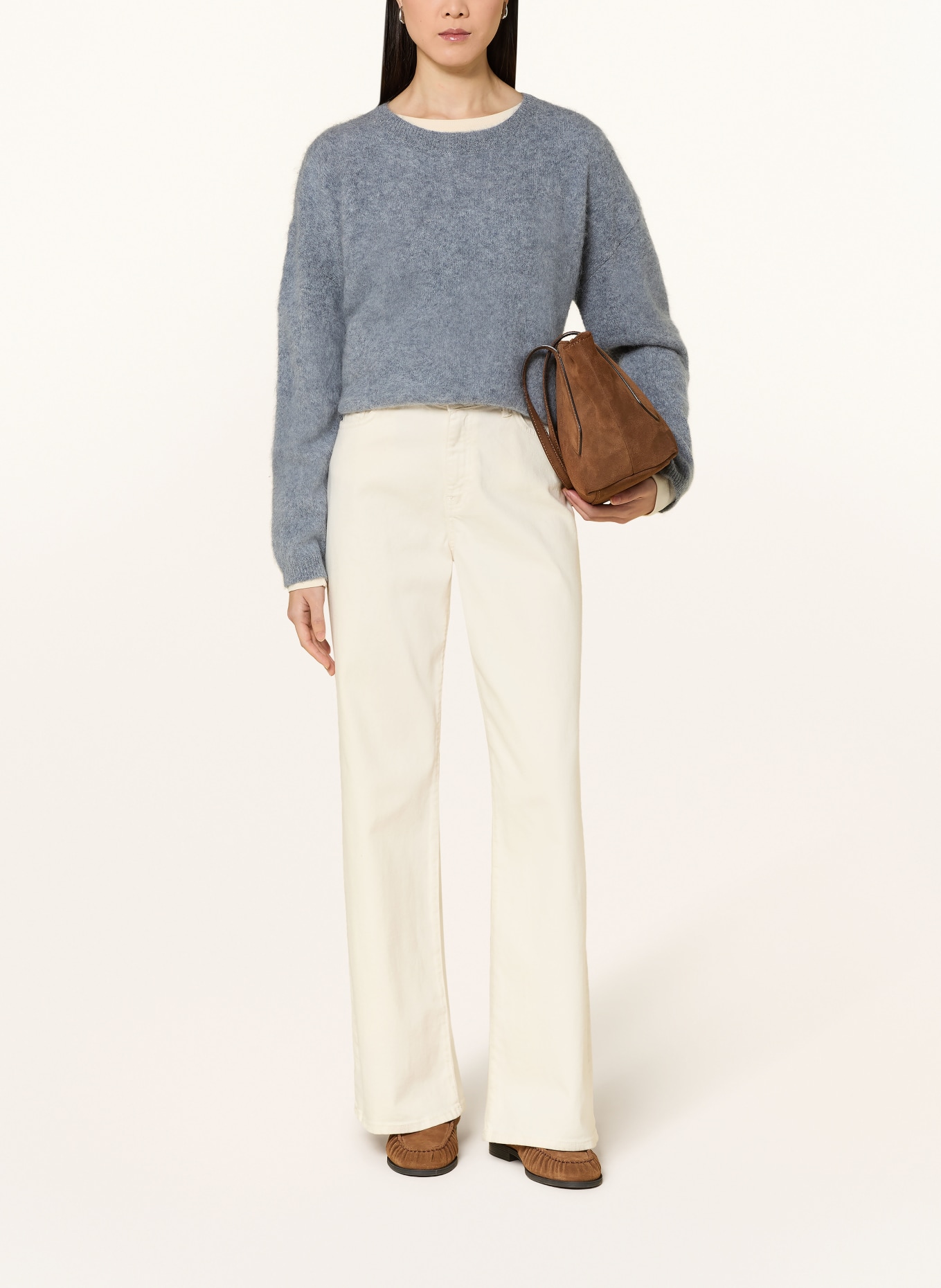 darling harbour Pullover: MID GREY MELANGE