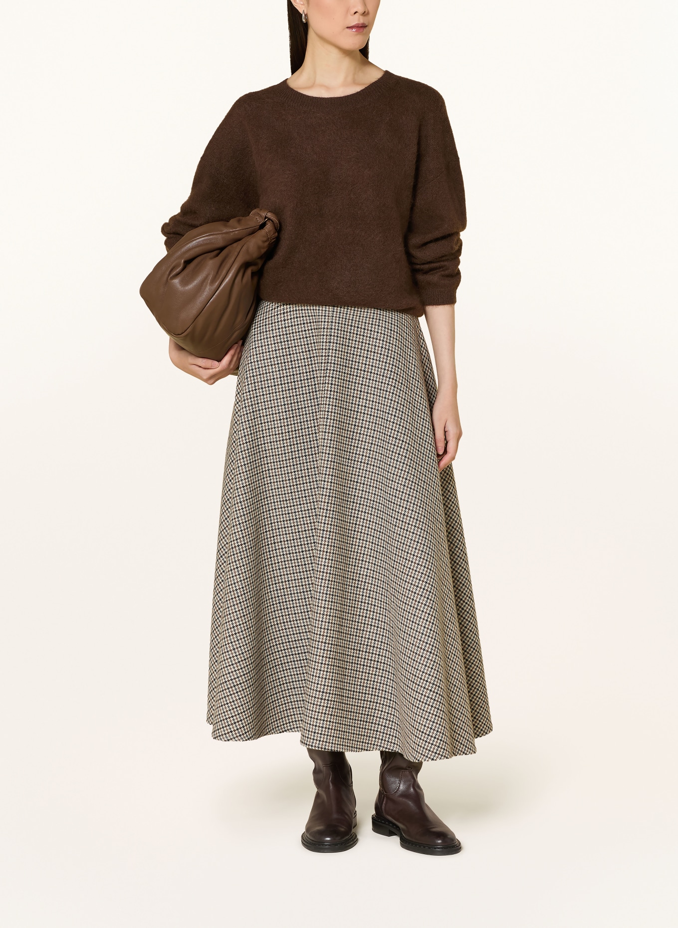 darling harbour Pullover: DARK BROWN