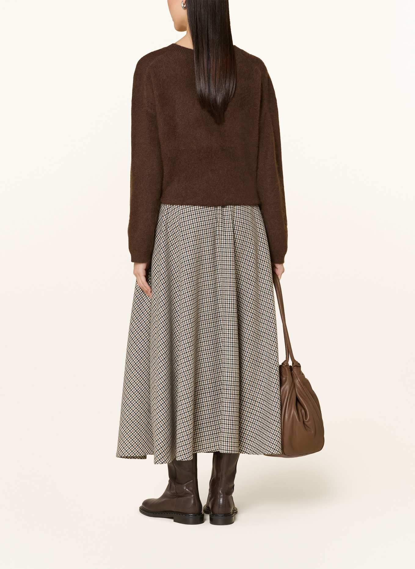 darling harbour Pullover: DARK BROWN