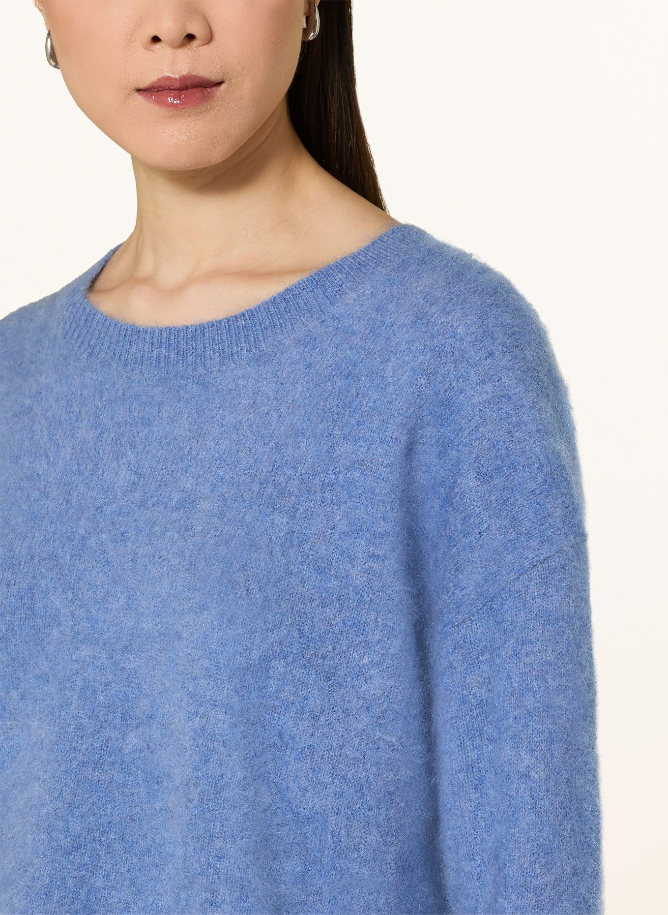 darling harbour Pullover: DUSTY BLUE MELANGE