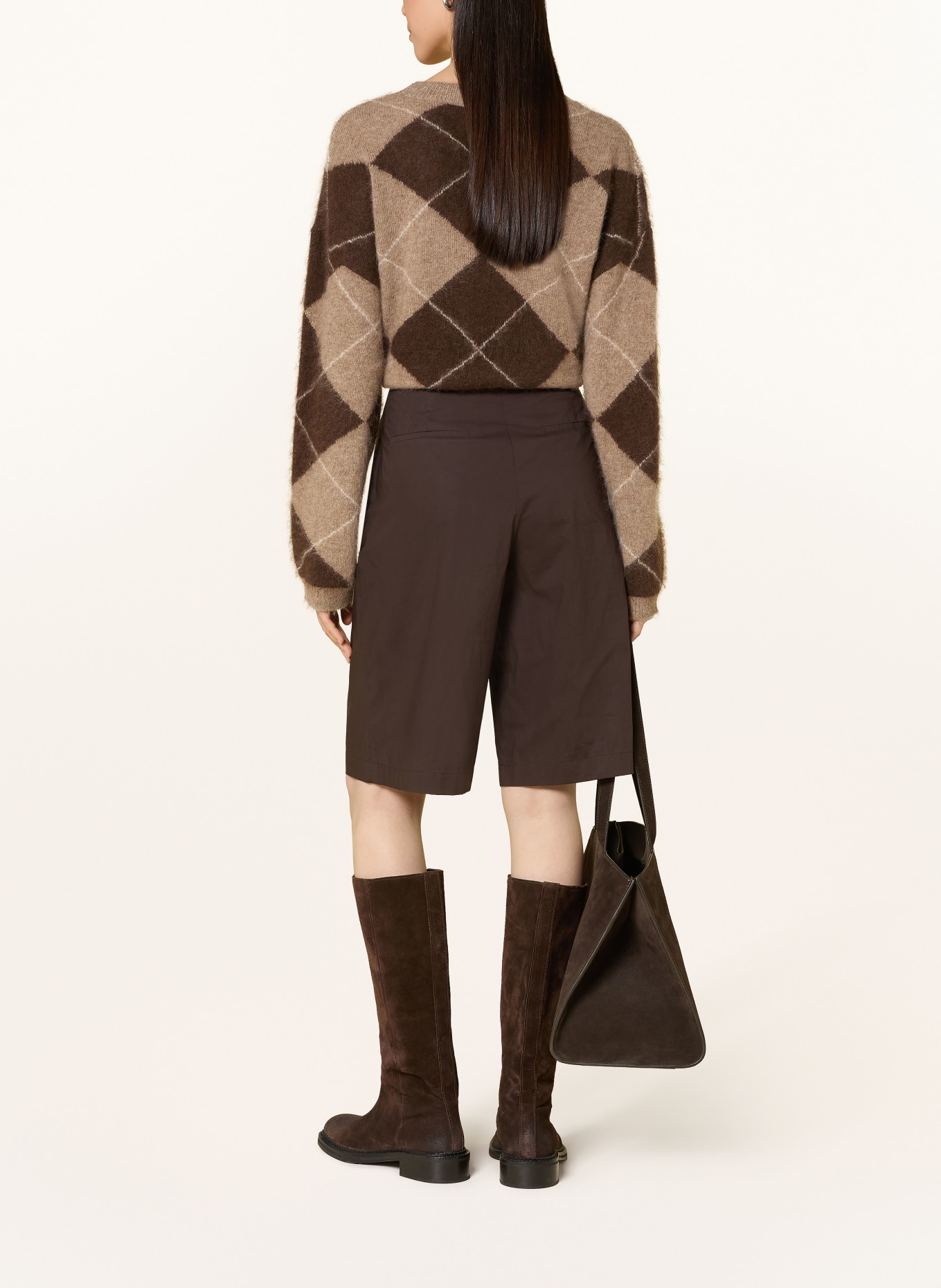 darling harbour Truien: dark brown melange / greige melange / offwhite