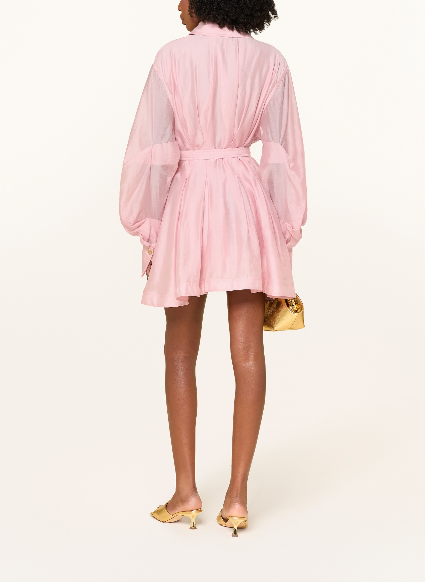 Aje. Robe chemise MURPHIE: ROSE