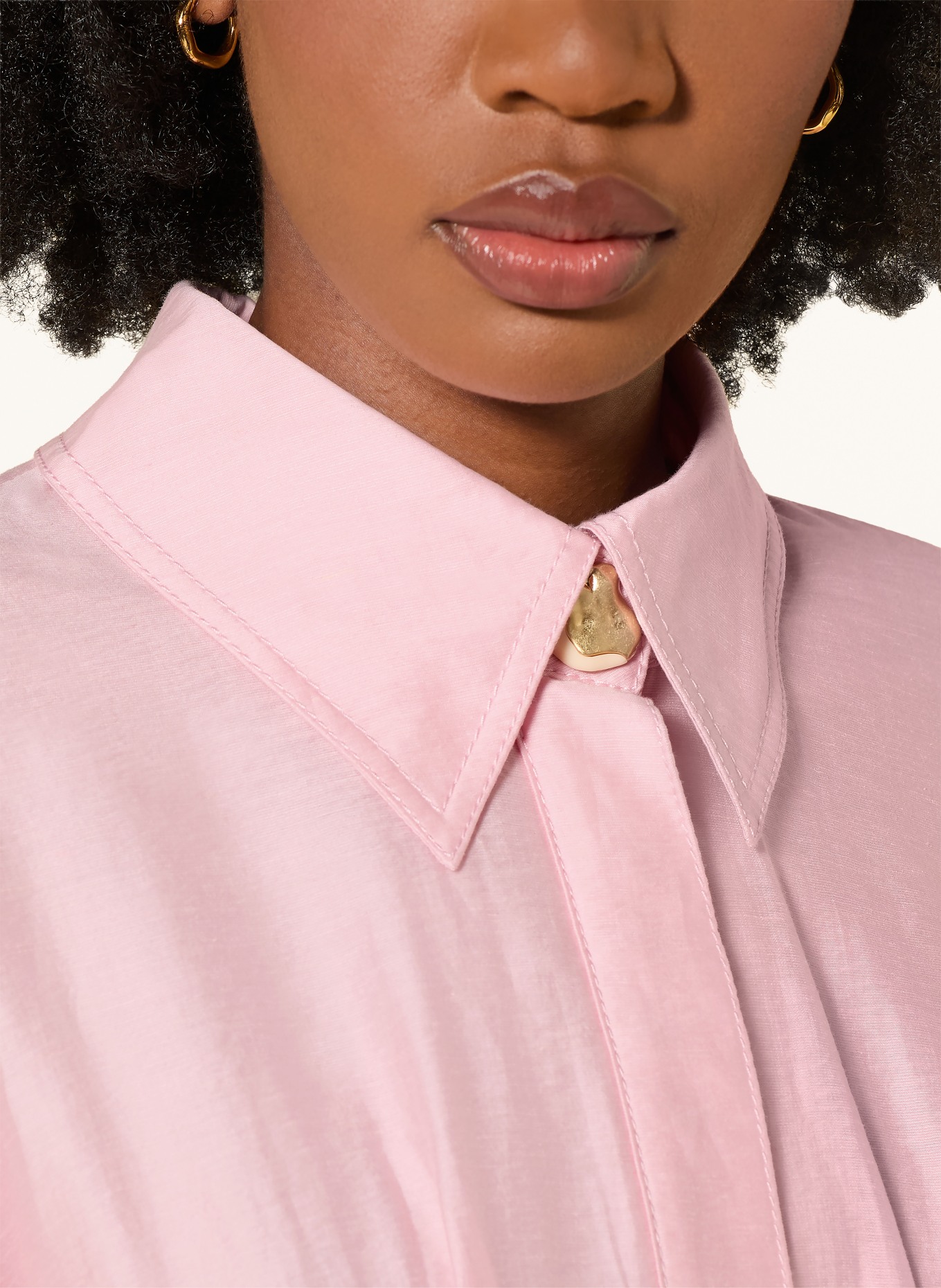 Aje. Robe chemise MURPHIE: ROSE