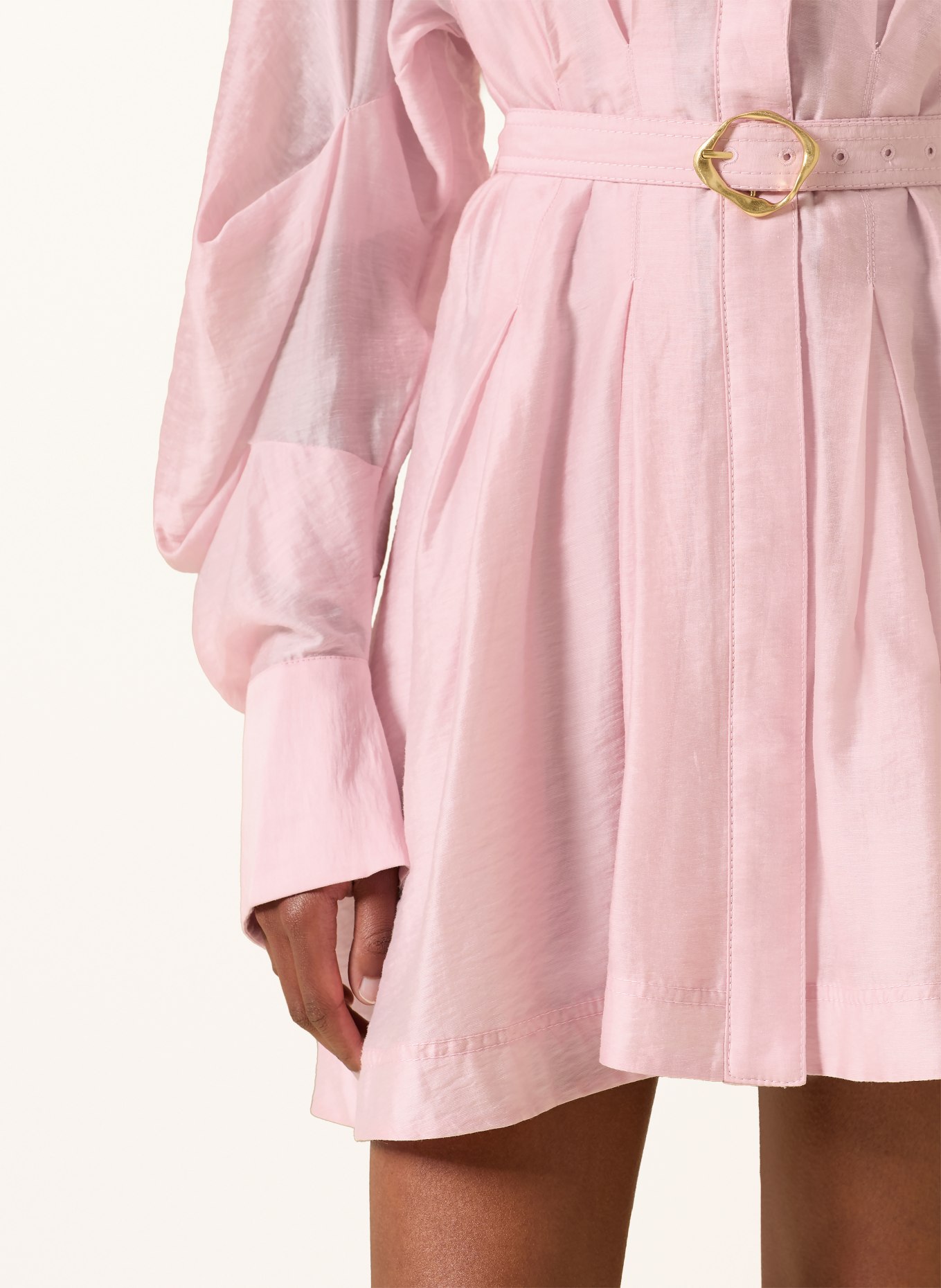 Aje. Robe chemise MURPHIE: ROSE