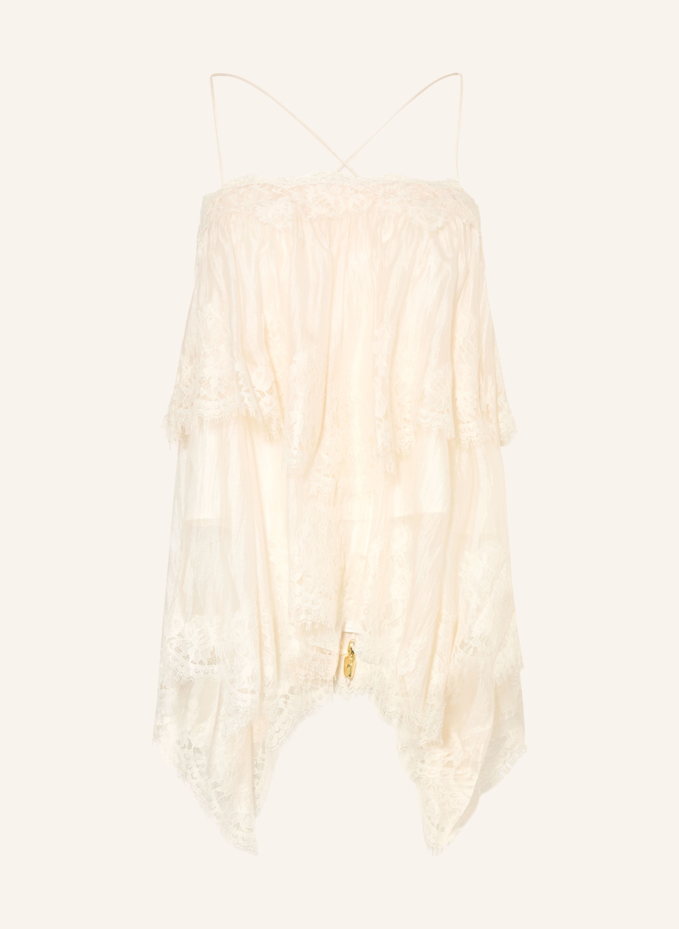 Aje. Top OPHELIA LACE CAMI mit Spitze: HELLGELB