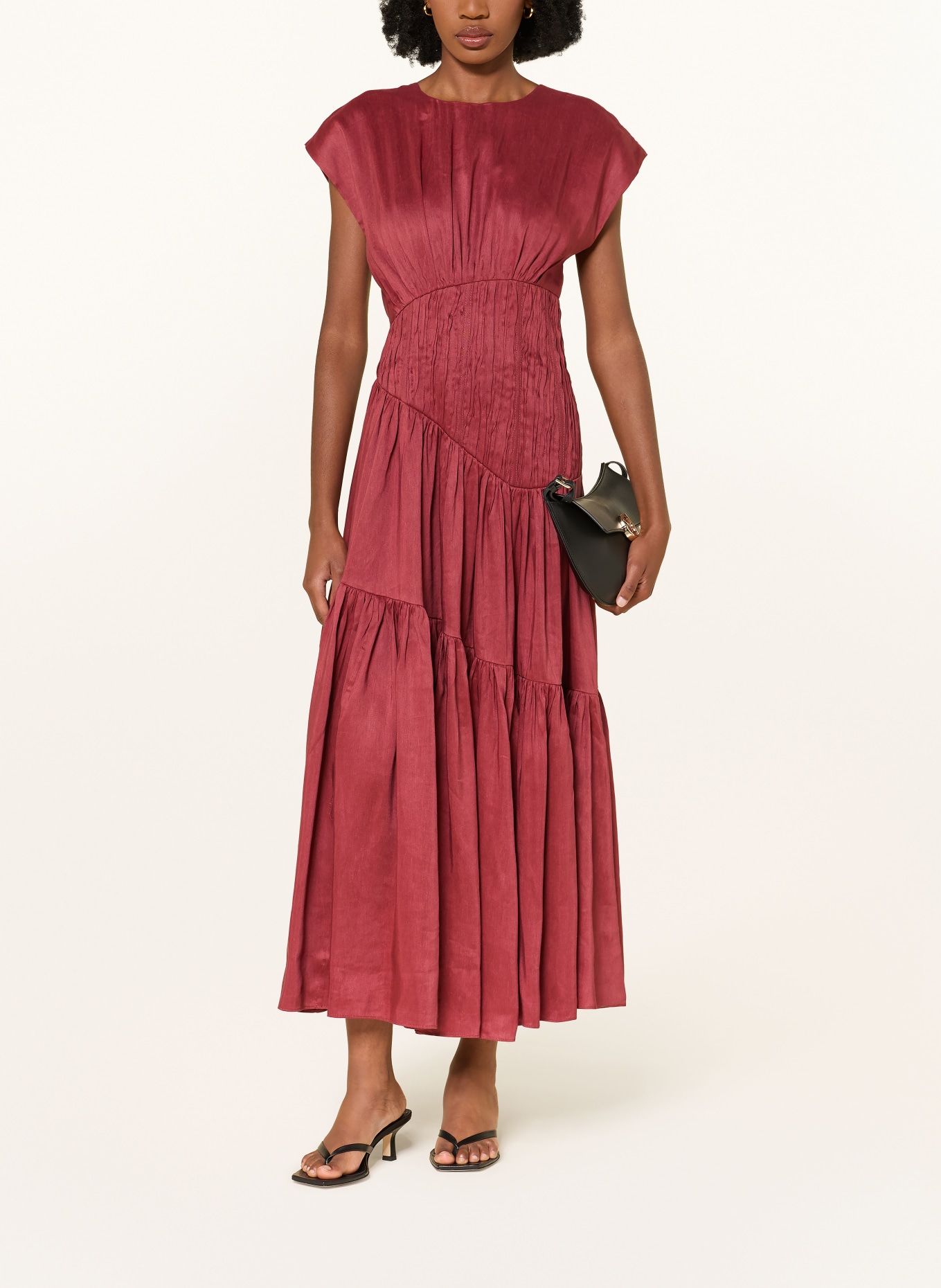 Aje. Kleid ECLIPTICA: DUNKELROT
