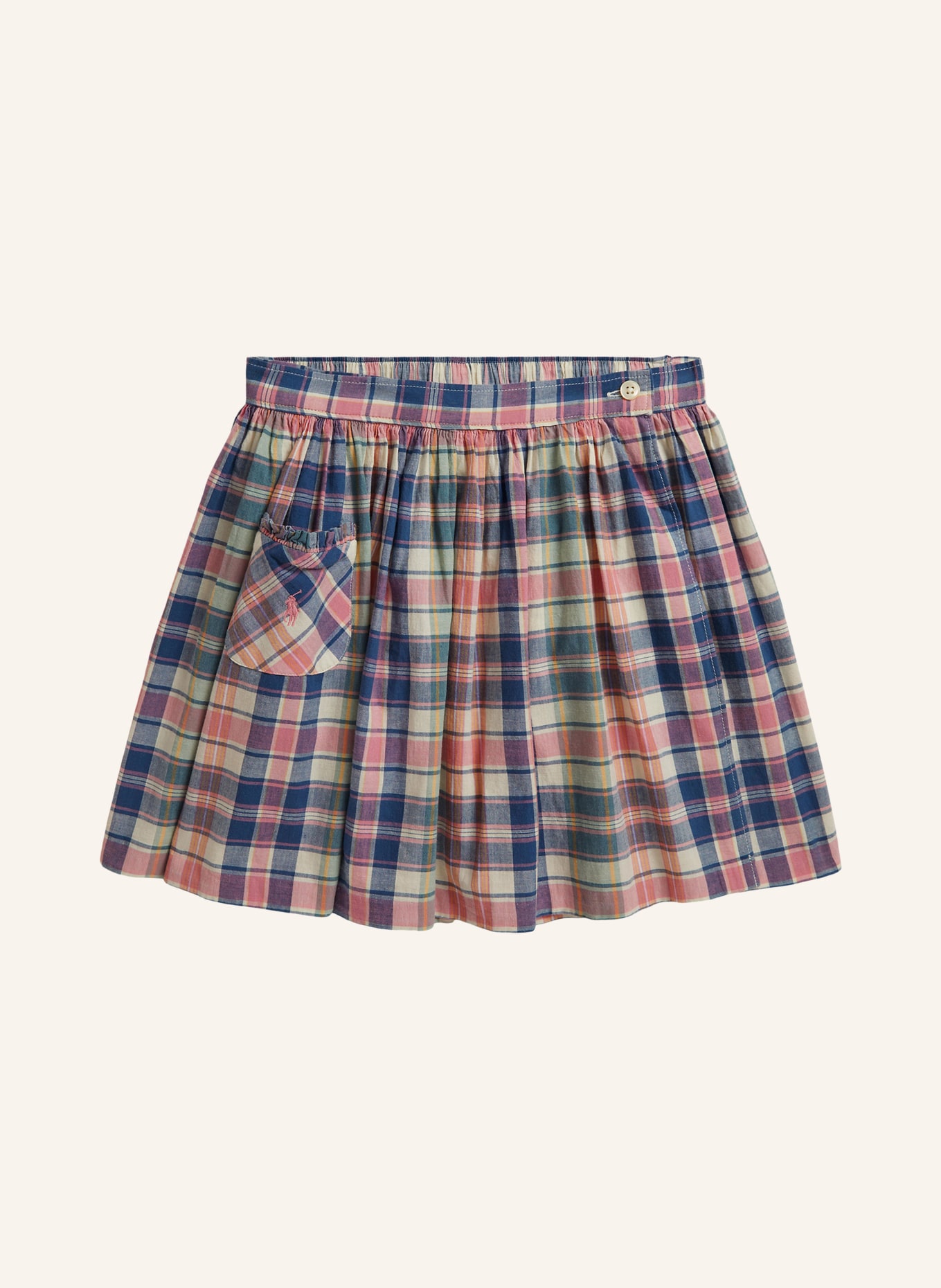 POLO RALPH LAUREN Skirt: WHITE / ROSE / BLUE